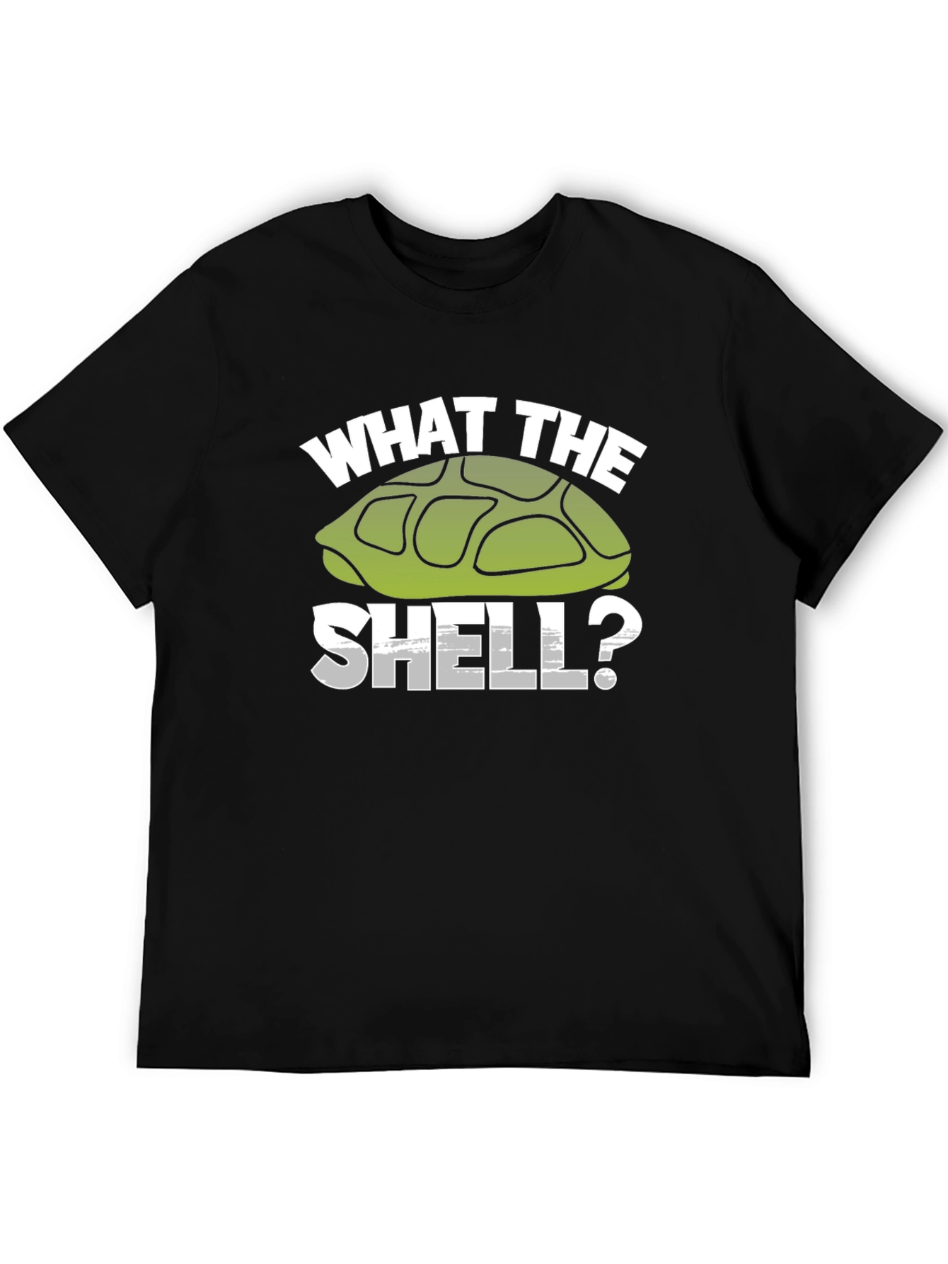Black What the Shell? Turtle Graphic T-Shirt view 5