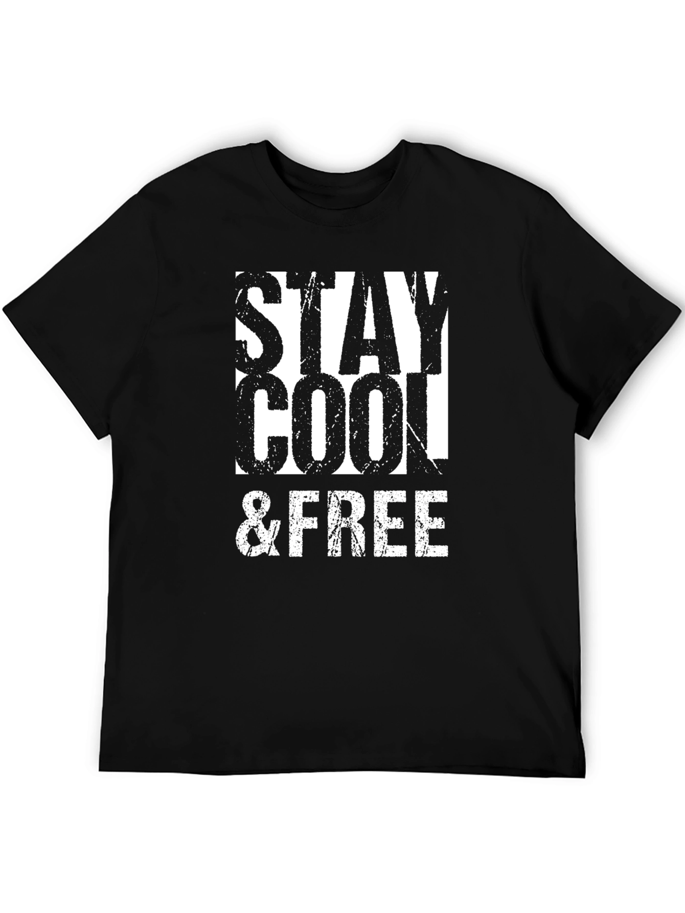 Black Stay Cool & Free Black T-Shirt view 5