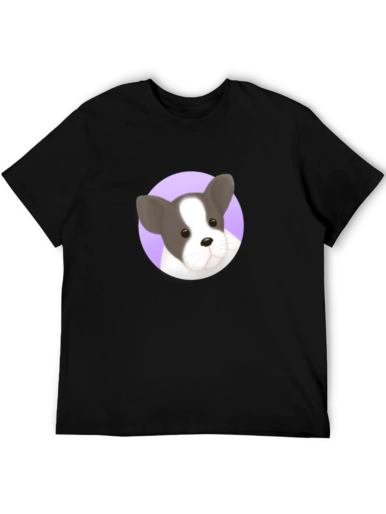 Black Dog Graphic Tee - French Bulldog Design view 5