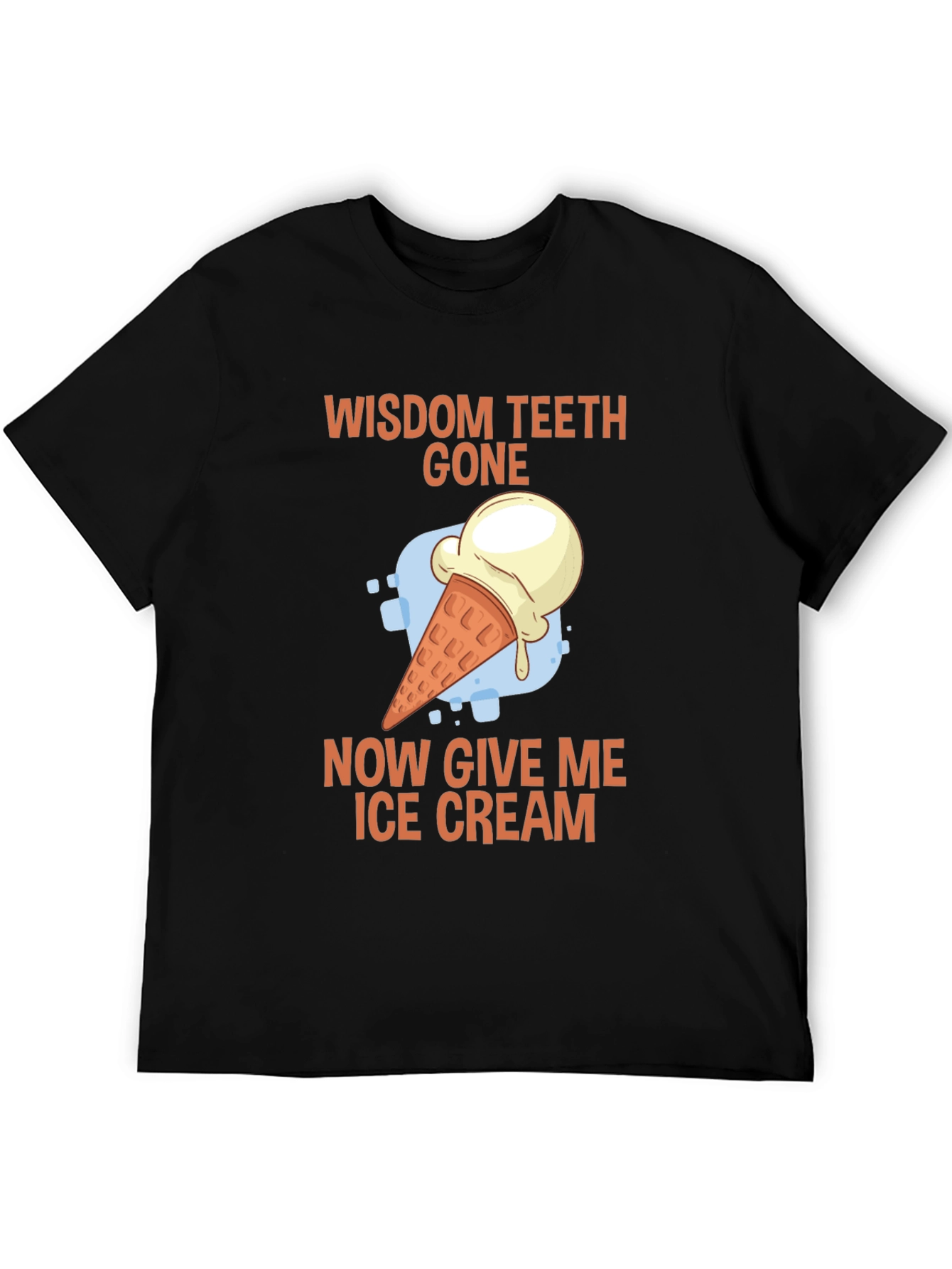Black Wisdom Teeth Gone Ice Cream T-Shirt view 5