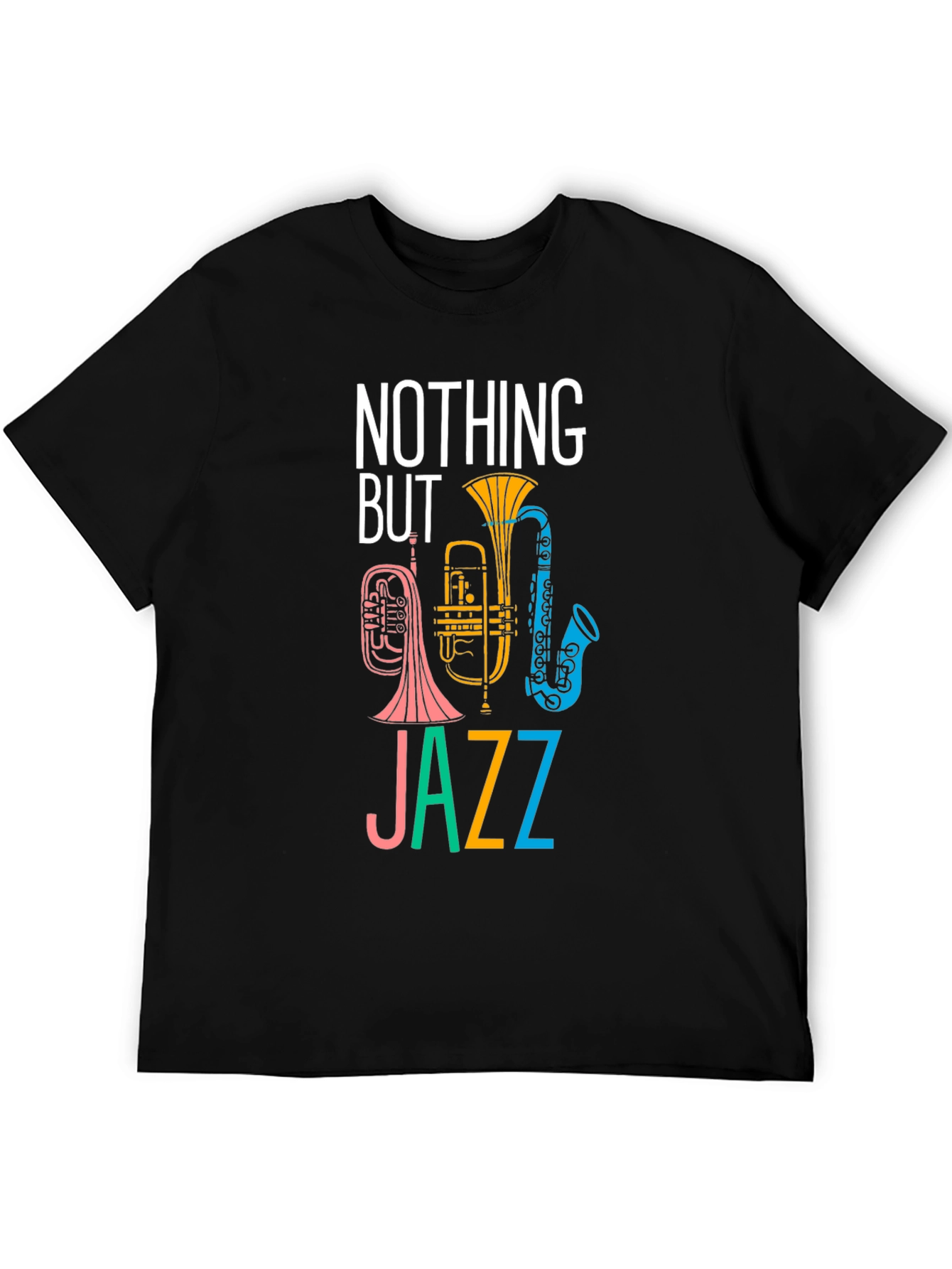 Black Nothing But Jazz Graphic T-Shirt view 5
