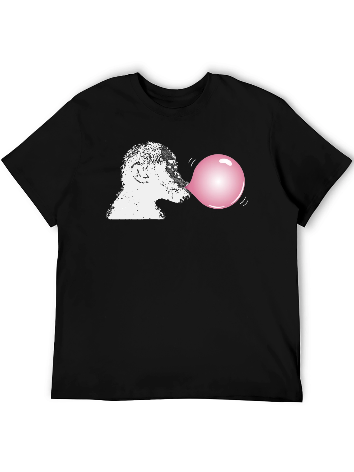 Black Monkey Blowing Bubblegum T-Shirt view 5