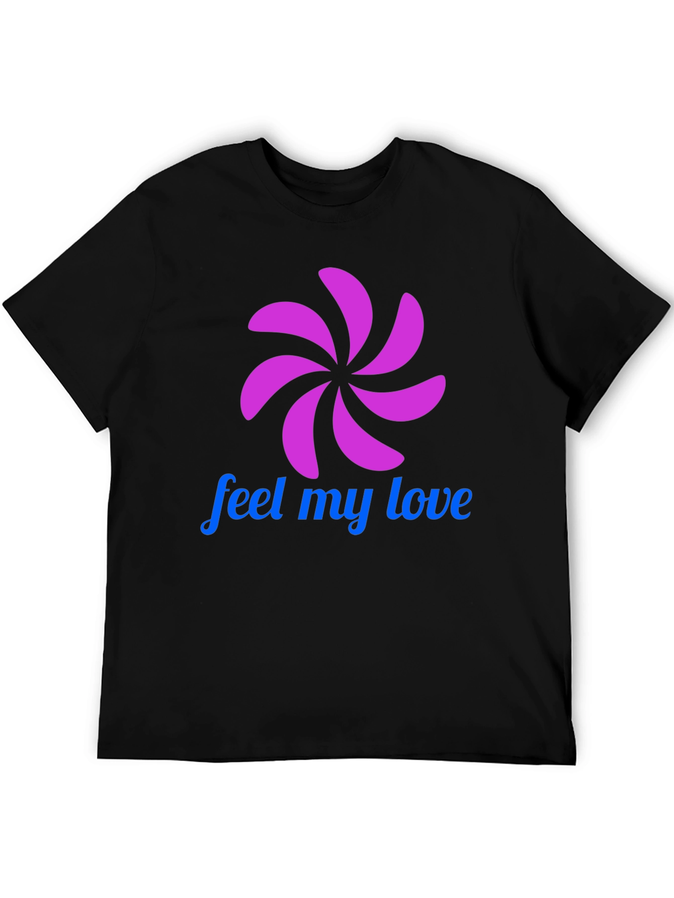 Black Feel My Love Graphic T-Shirt - Black view 5
