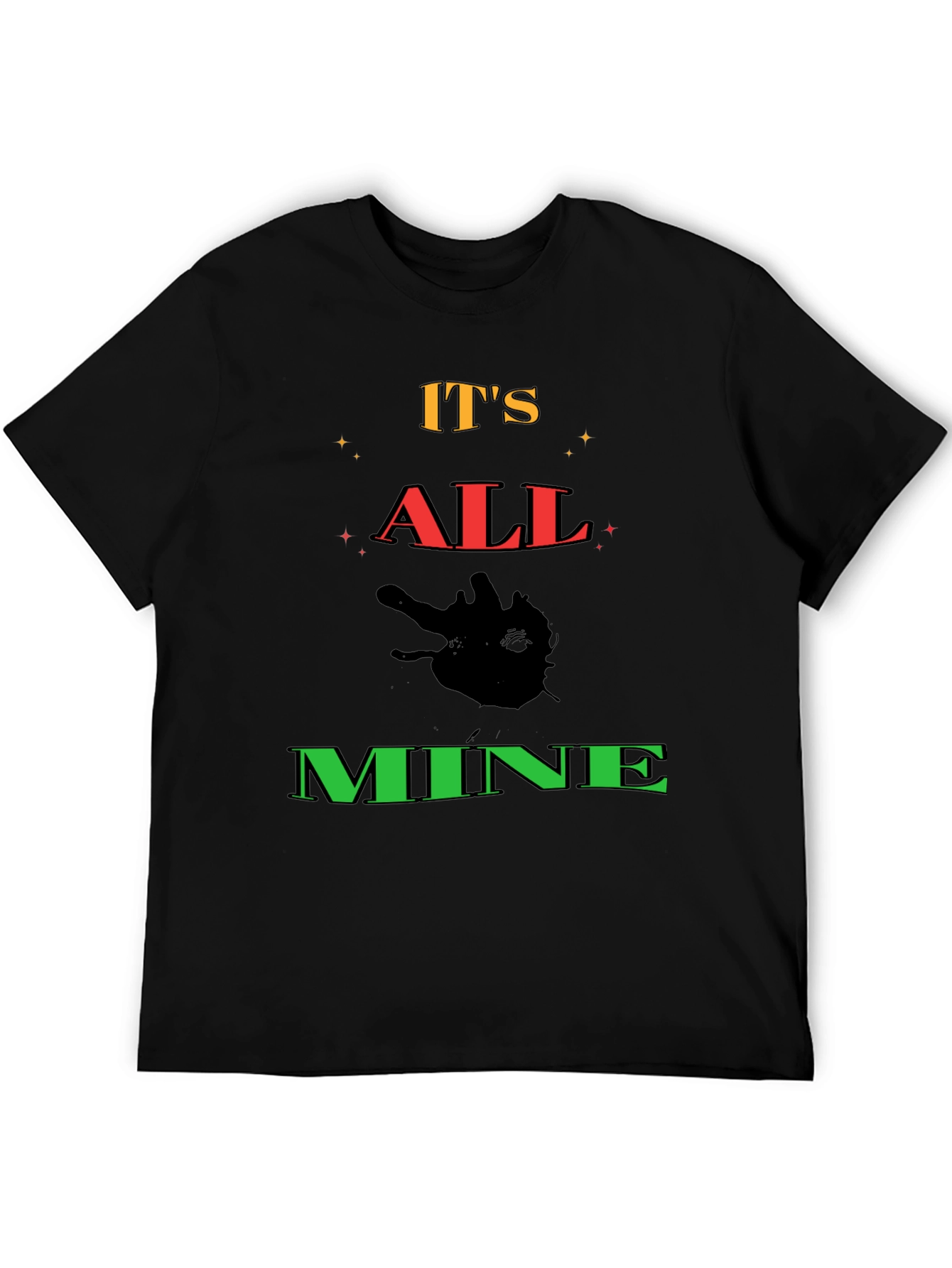 Black It's All Mine Graphic T-Shirt - Black view 5