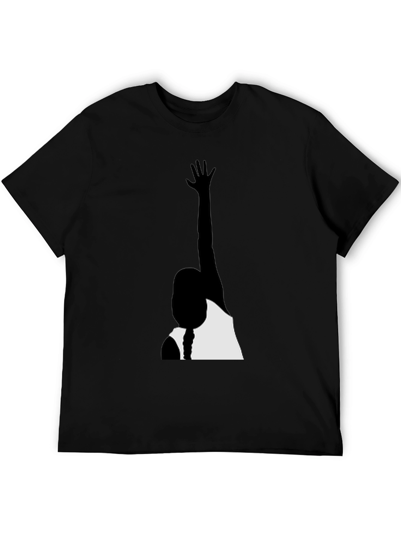Black Silhouette Graphic Tee - Black Casual Shirt view 5