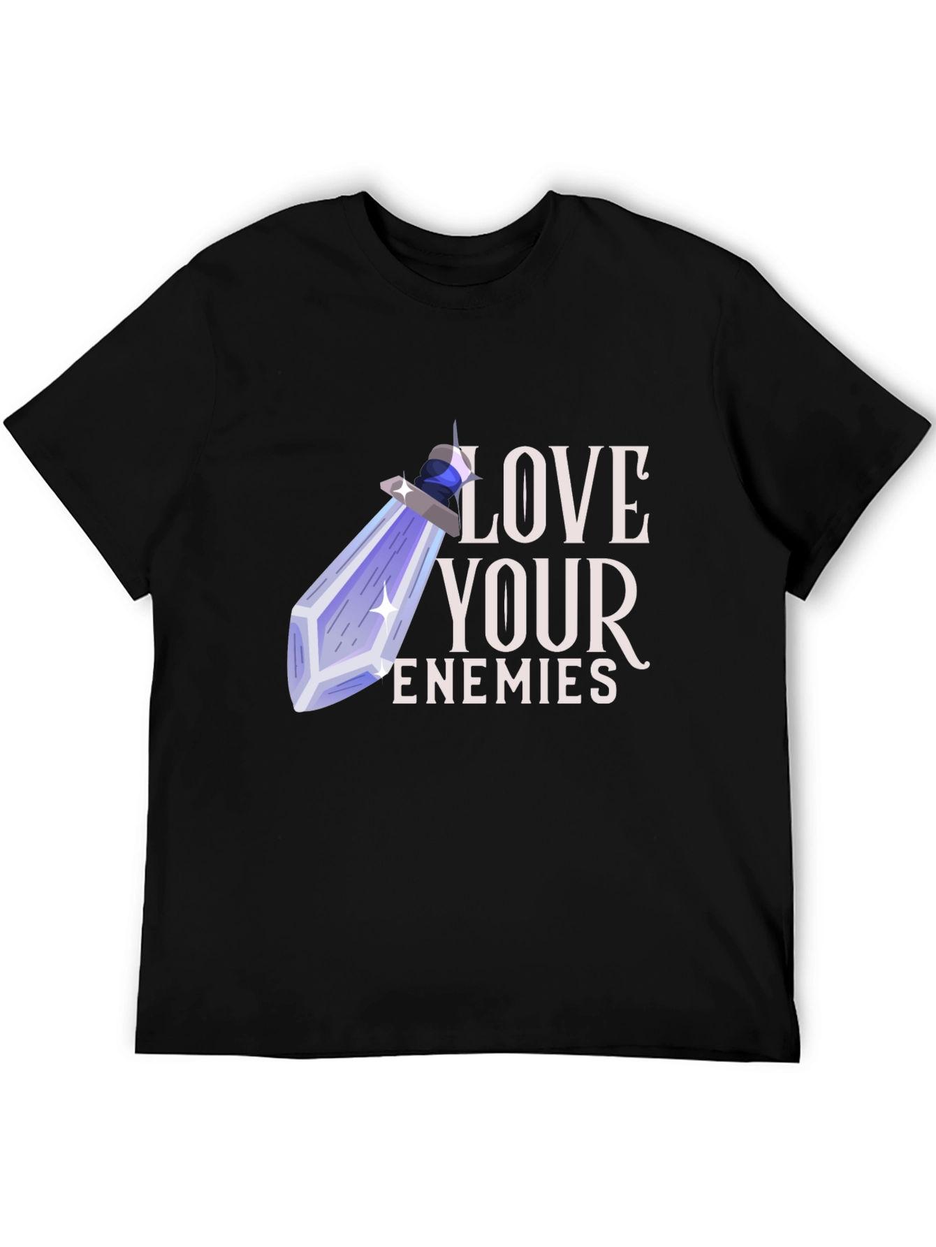 Black Love Your Enemies Potion Graphic Tee view 5