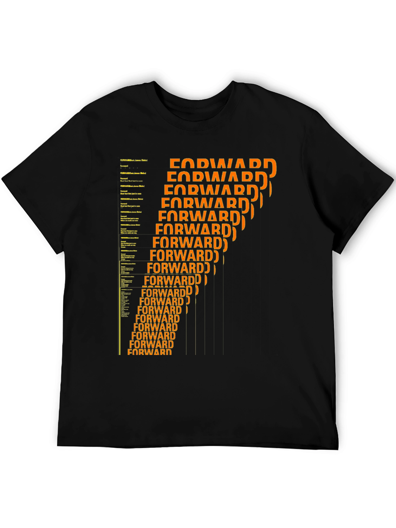 Black Forward Graphic T-Shirt - Modern Design view 5