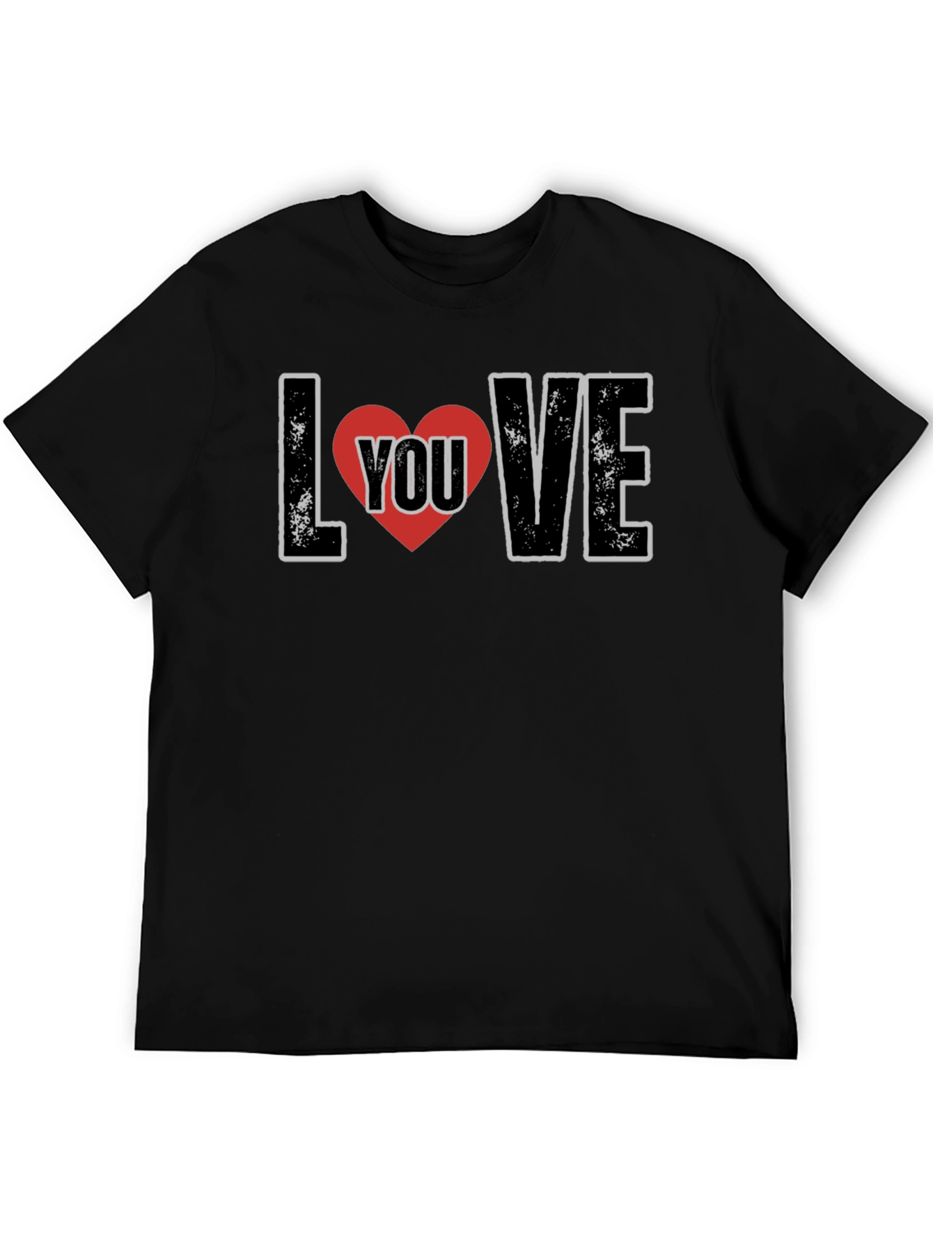 Black Love You T-Shirt - Stylish Graphic Tee view 5