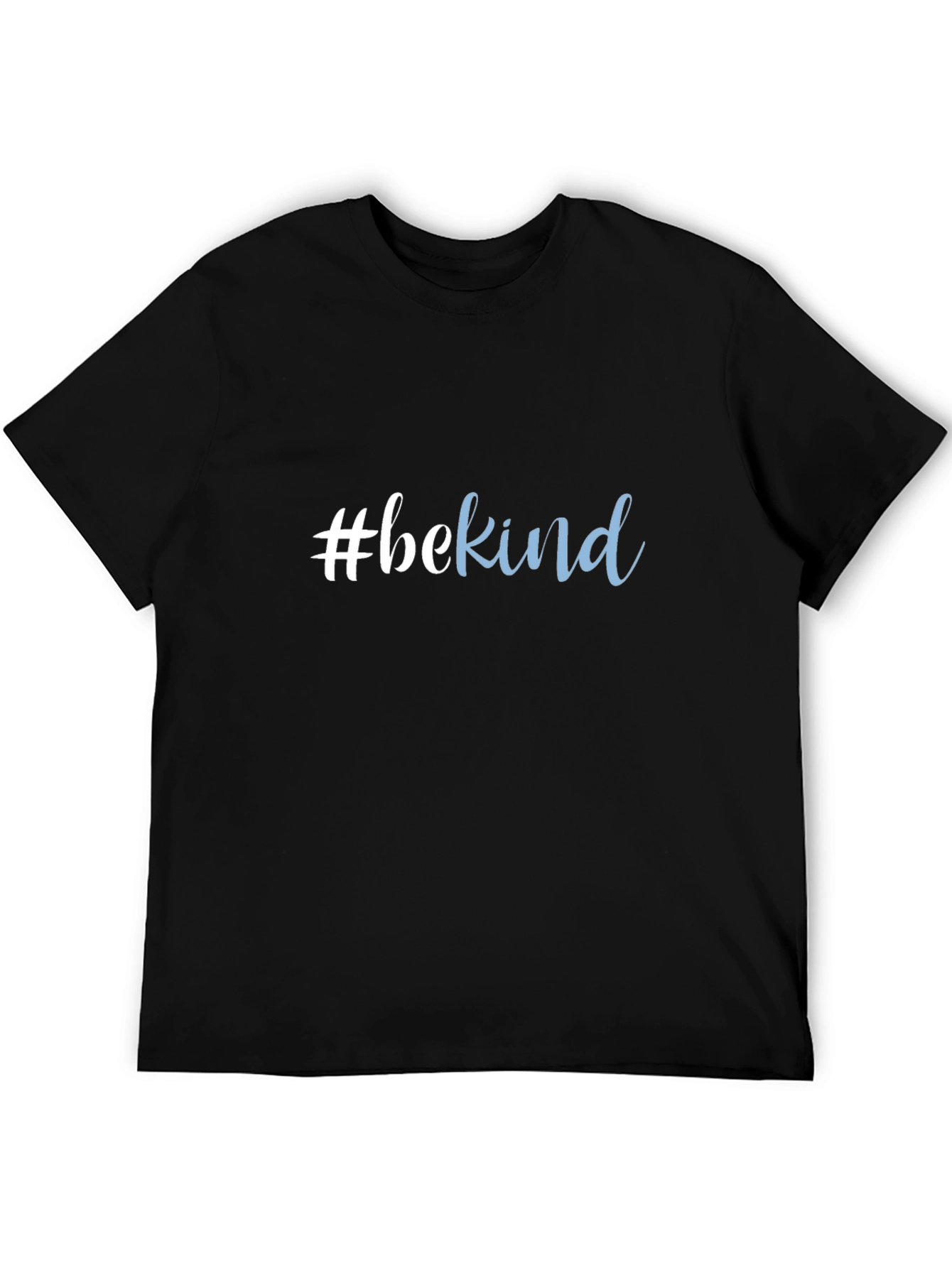Black "#bekind" Graphic Tee - Black Unisex T-Shirt view 5