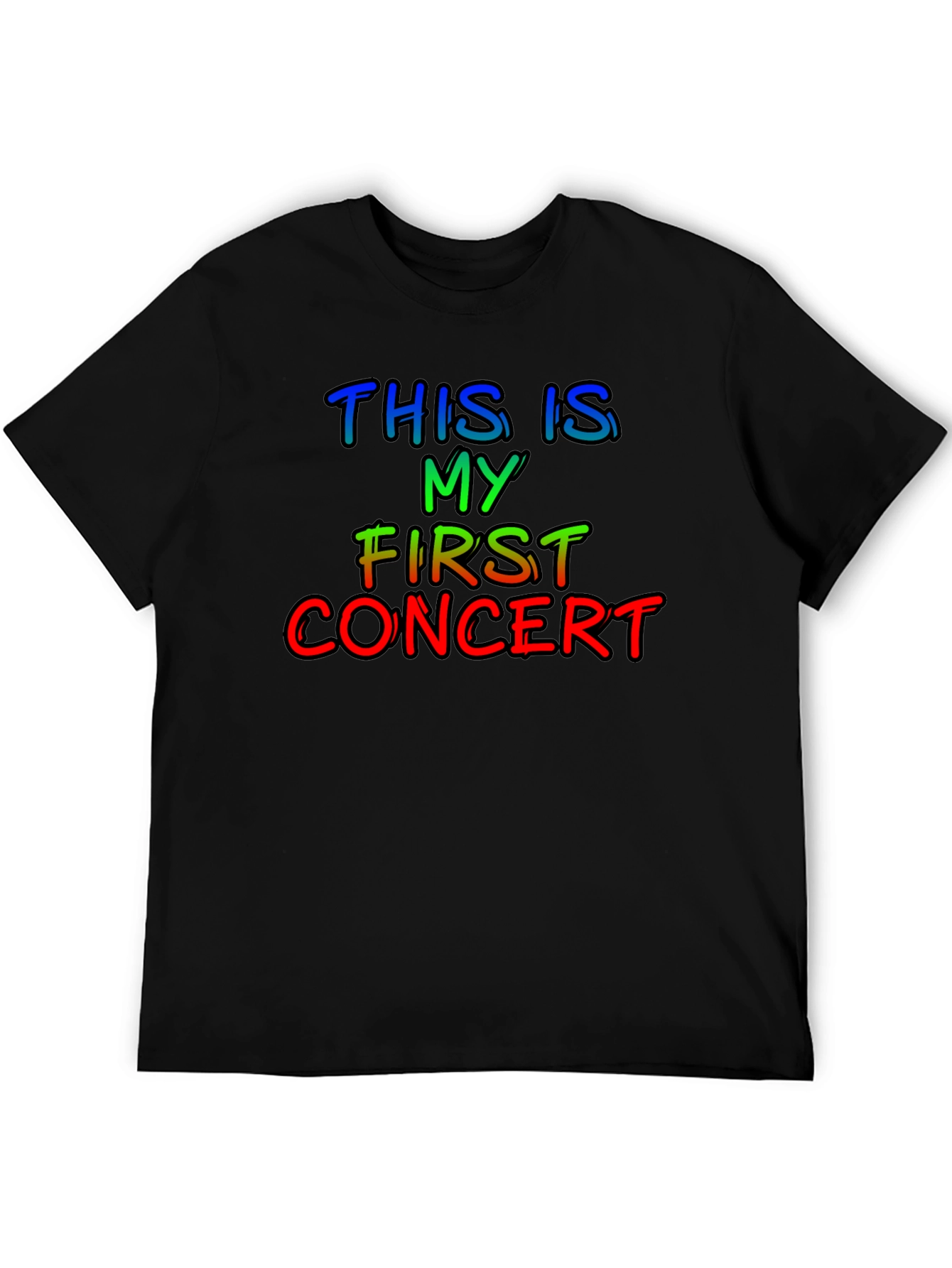 My First Concert T-Shirt - Rainbow Text - 5