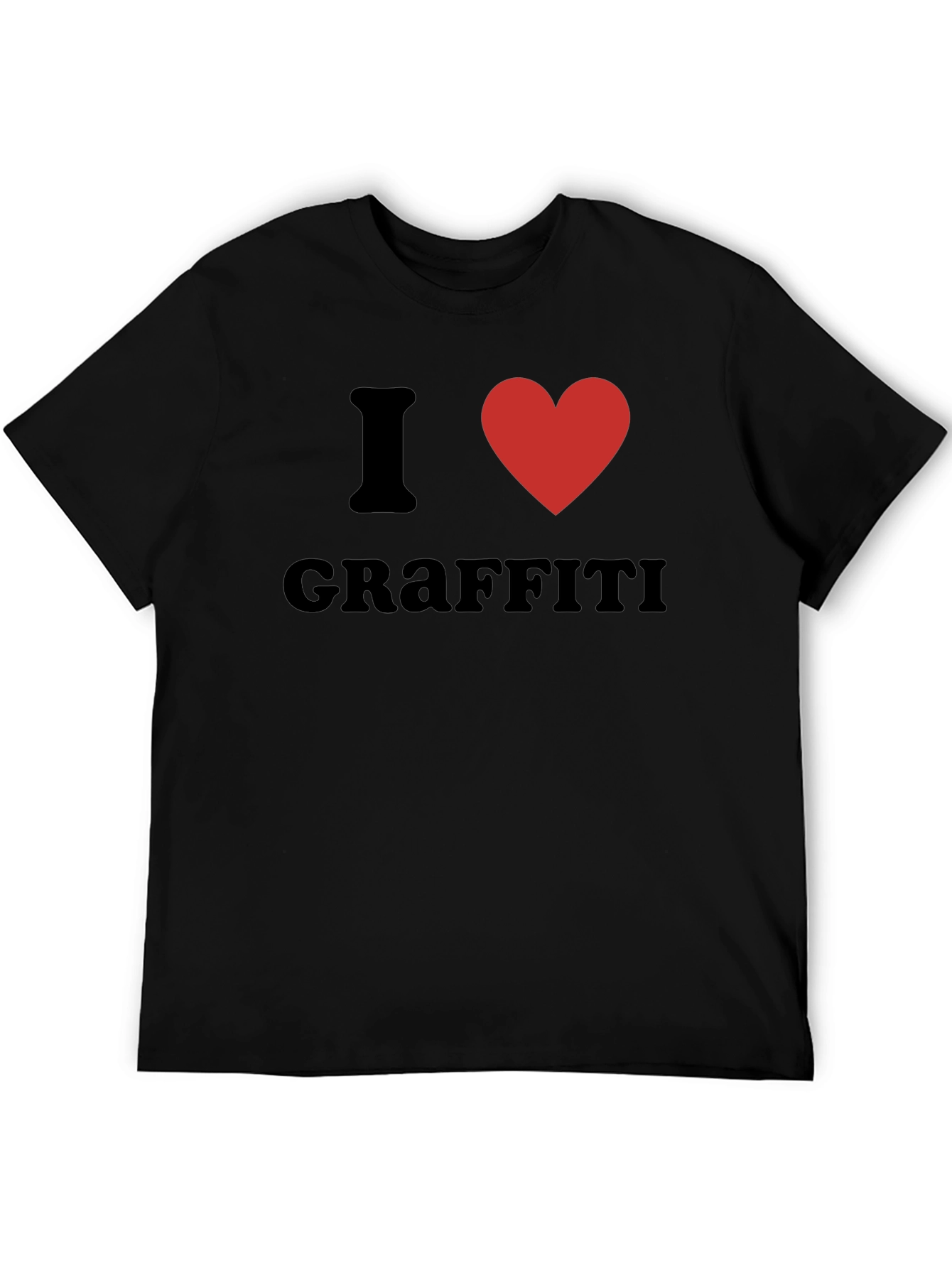 Black I Heart Graffiti Black Tee view 5