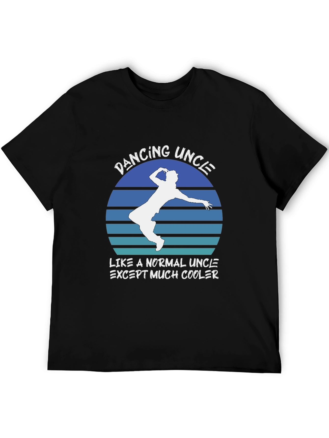 Black Dancing Uncle T-Shirt - Cool Uncle Tee view 5