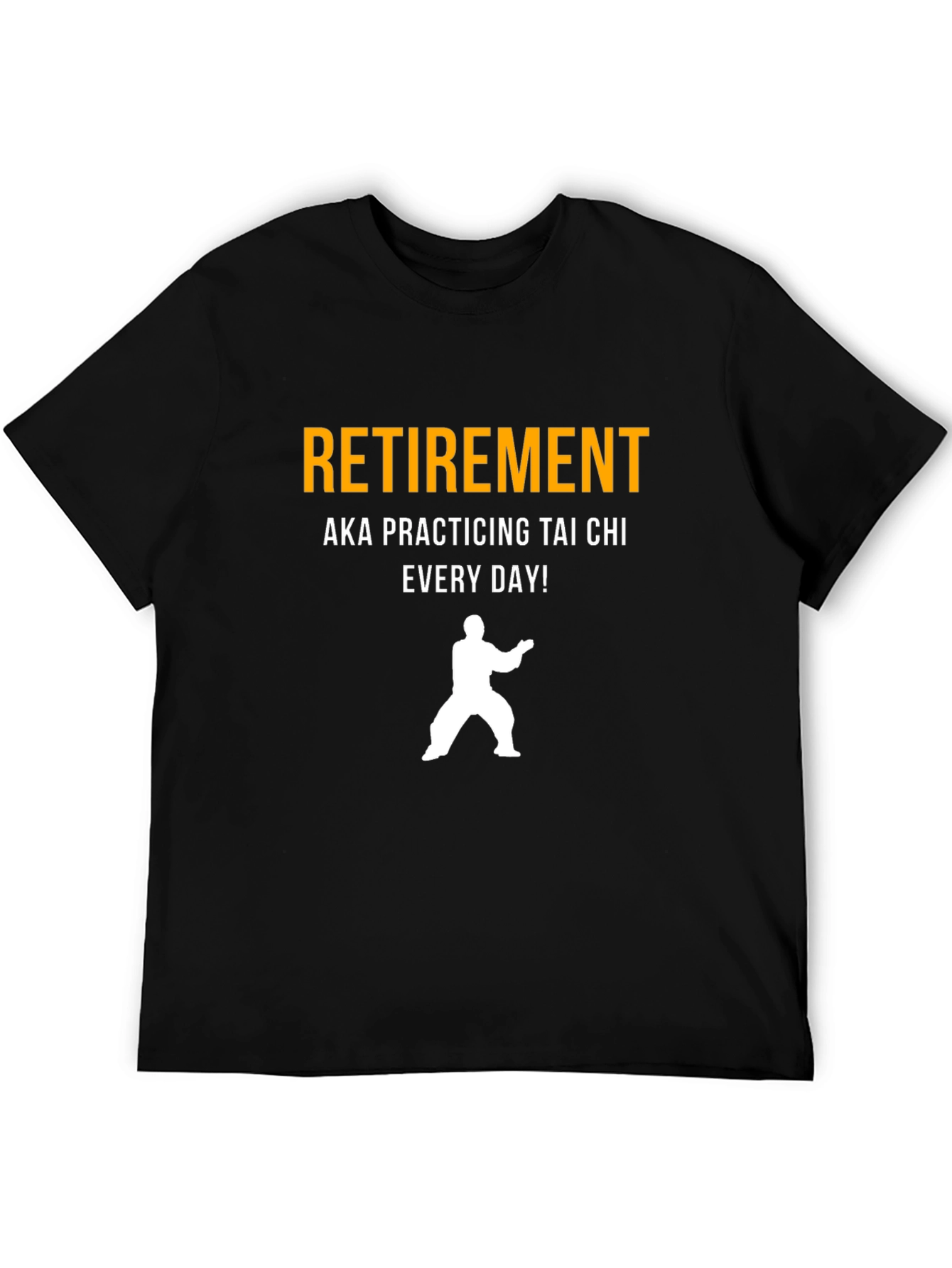 Black Retirement Tai Chi T-Shirt view 5