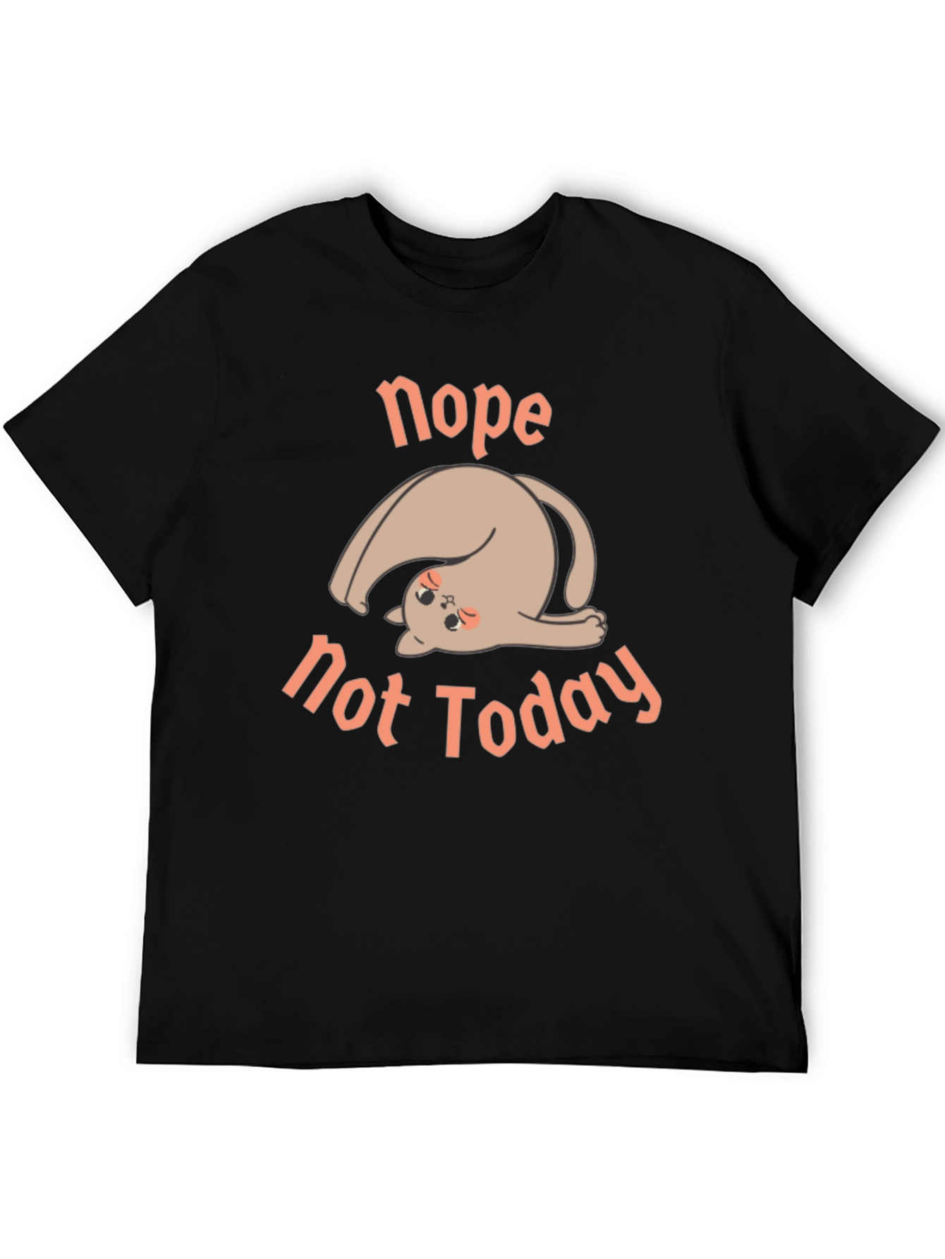 Black Nope Not Today Graphic Tee - Relaxed Fit view 5