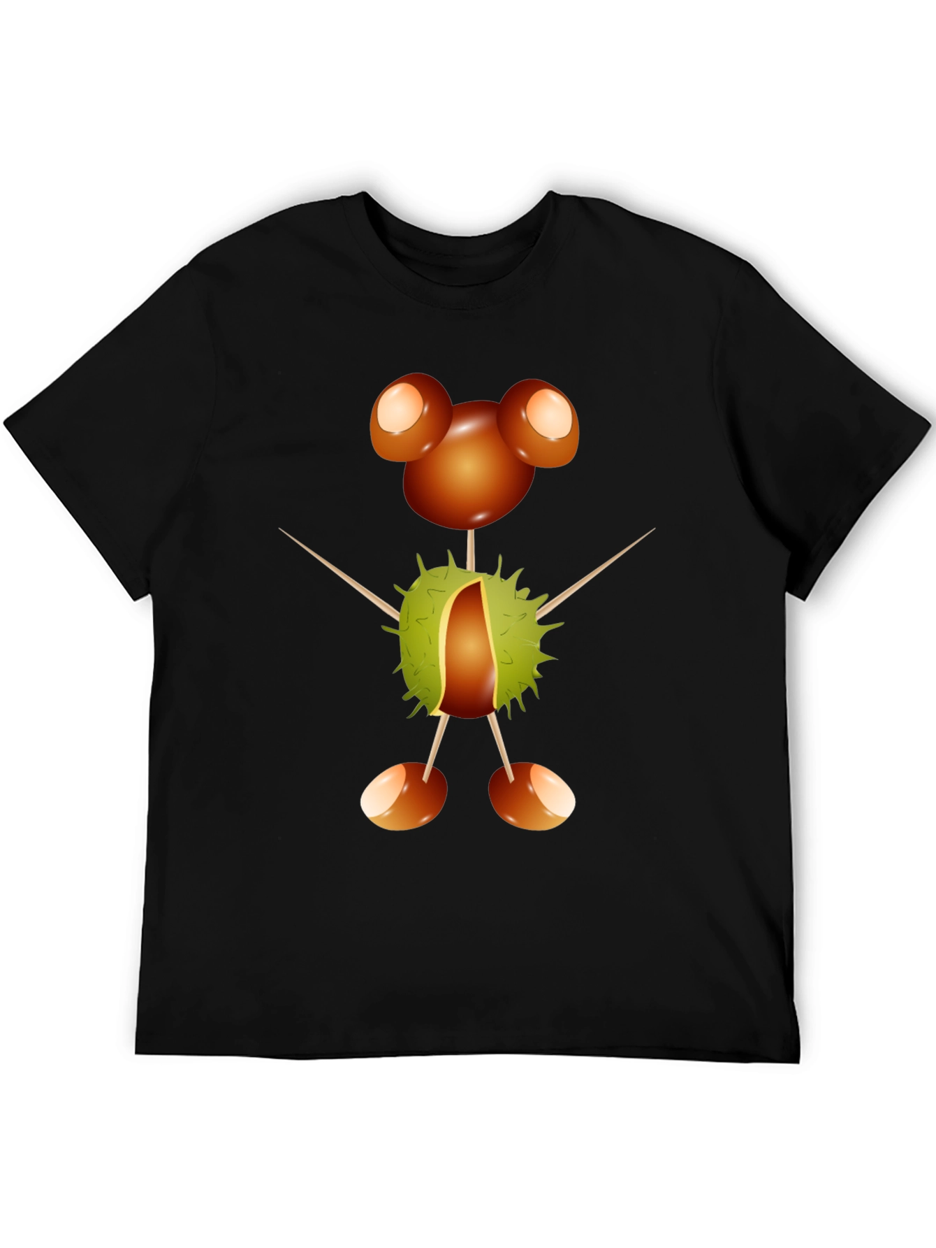 Black Chestnut Character Graphic Tee view 5