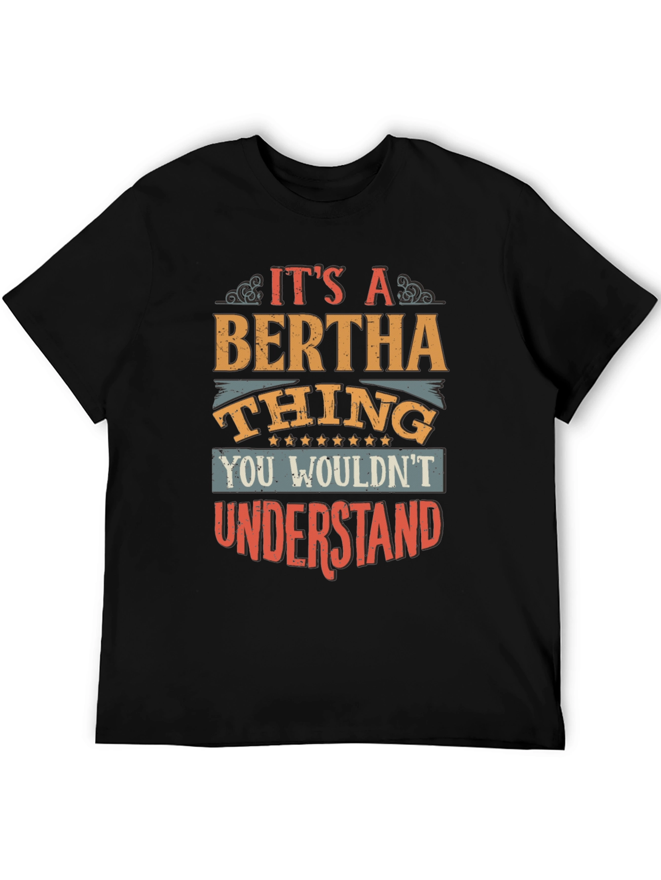Black Bertha Thing T-Shirt - Unique Personalized Gift view 5