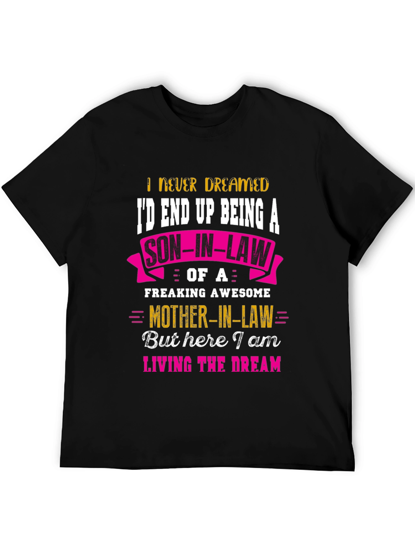 Black Funny Son-in-Law T-Shirt - Awesome Mother-in-Law Tee view 5