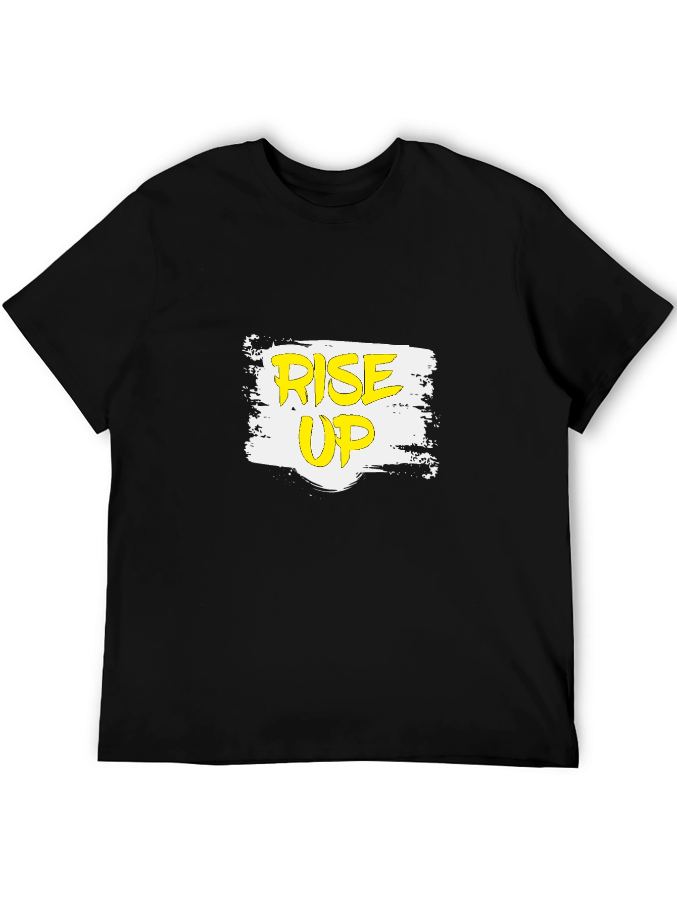 Black Rise Up Graphic T-Shirt - Black Casual Tee view 5