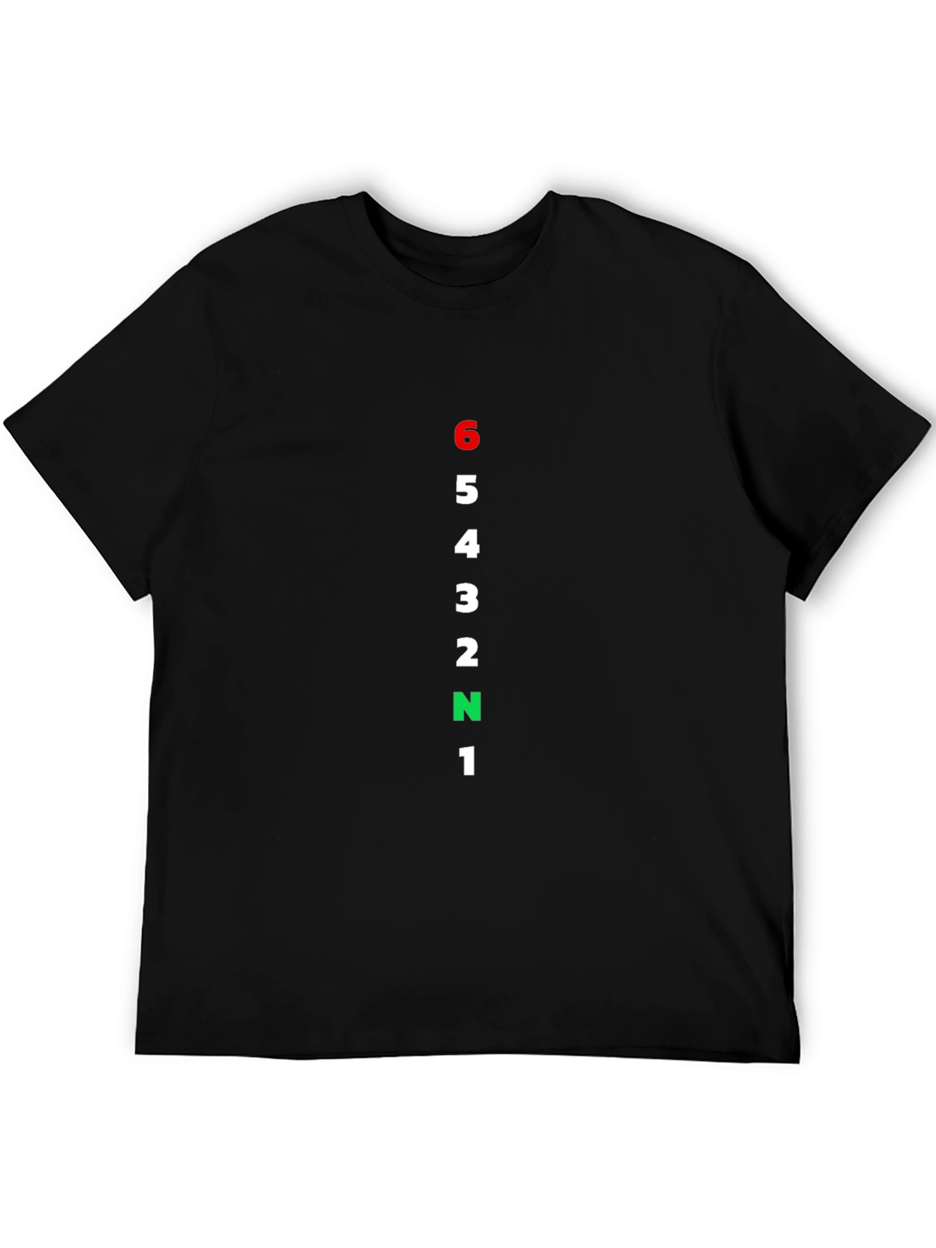 Black Motorcycle Gear Shift T-Shirt - 6 Speed view 5