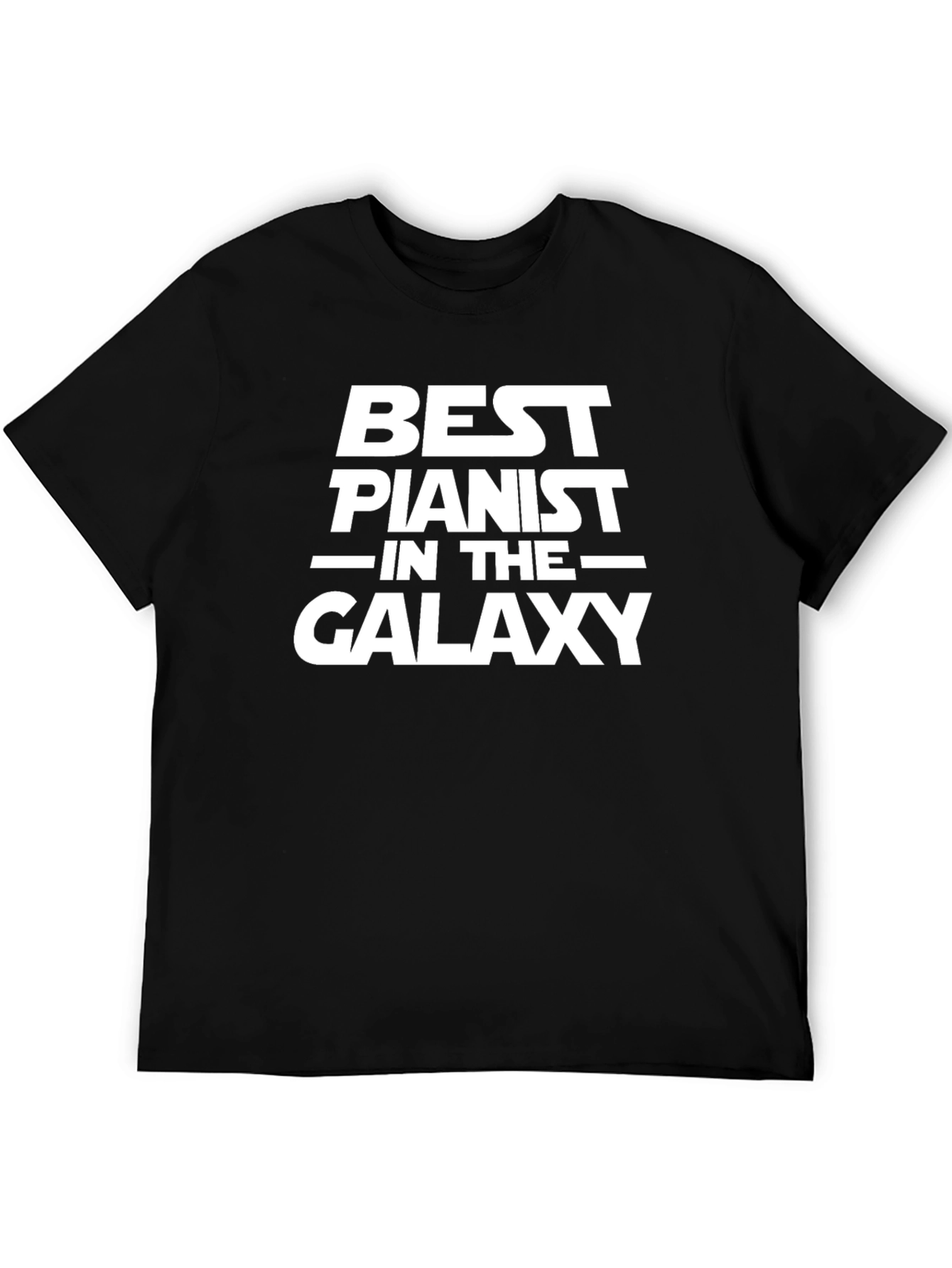 Black Best Pianist In The Galaxy T-Shirt view 5