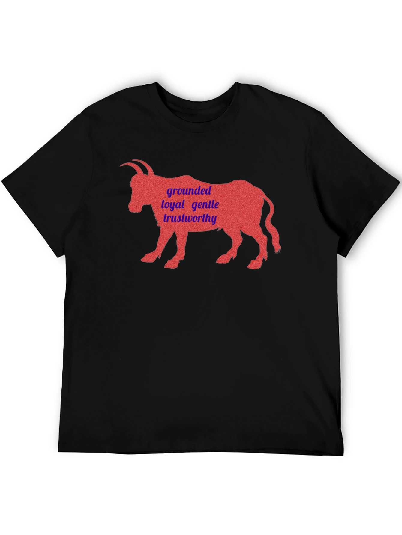 Black Grounded Goat Graphic Tee view 5