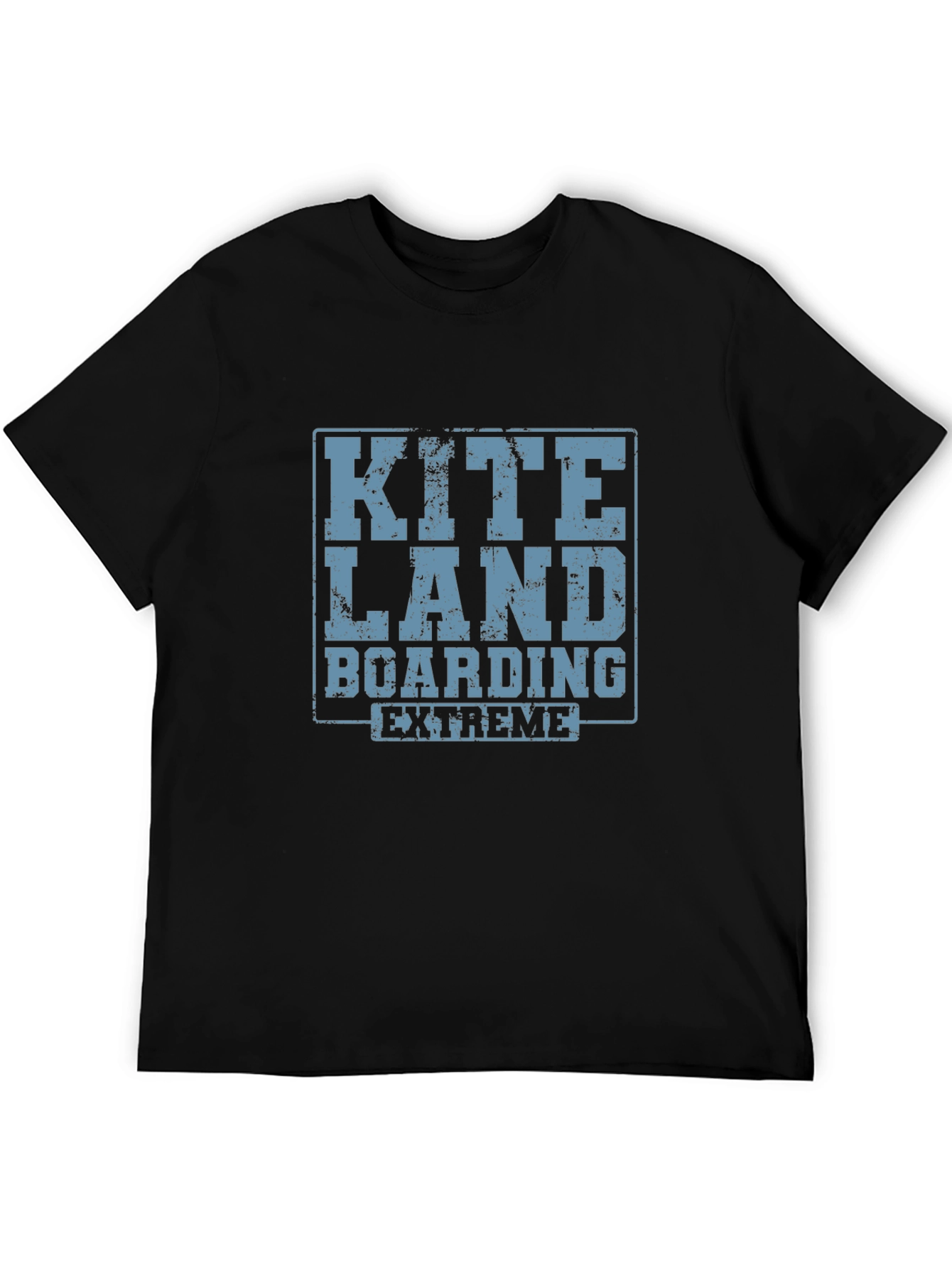 Black Kite Land Boarding Extreme Black T-Shirt view 5