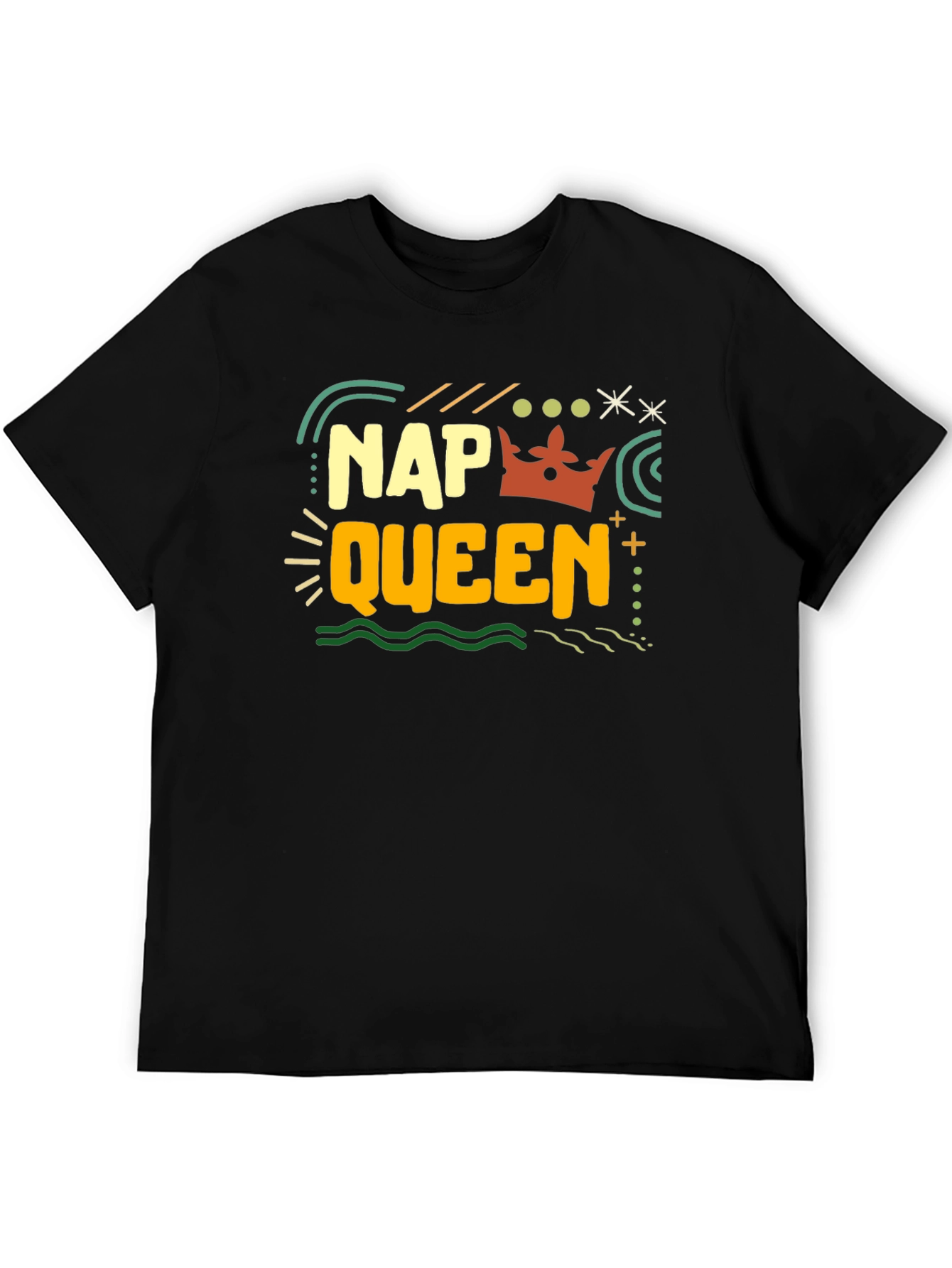 Black Nap Queen Graphic T-Shirt - Unisex view 5
