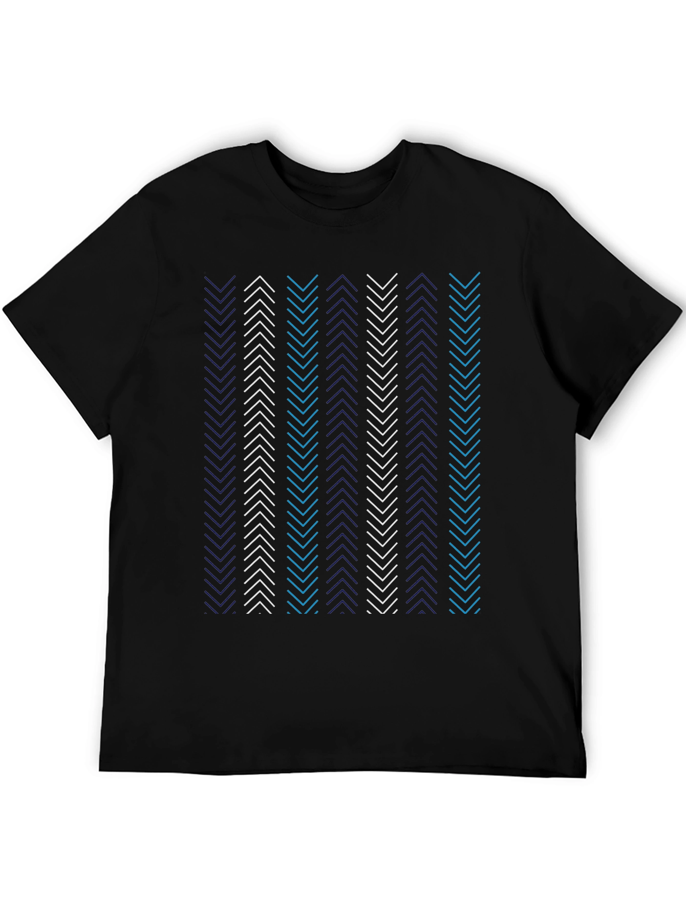 Black Arrow Stripe T-Shirt - Stylish Patterned Tee view 5