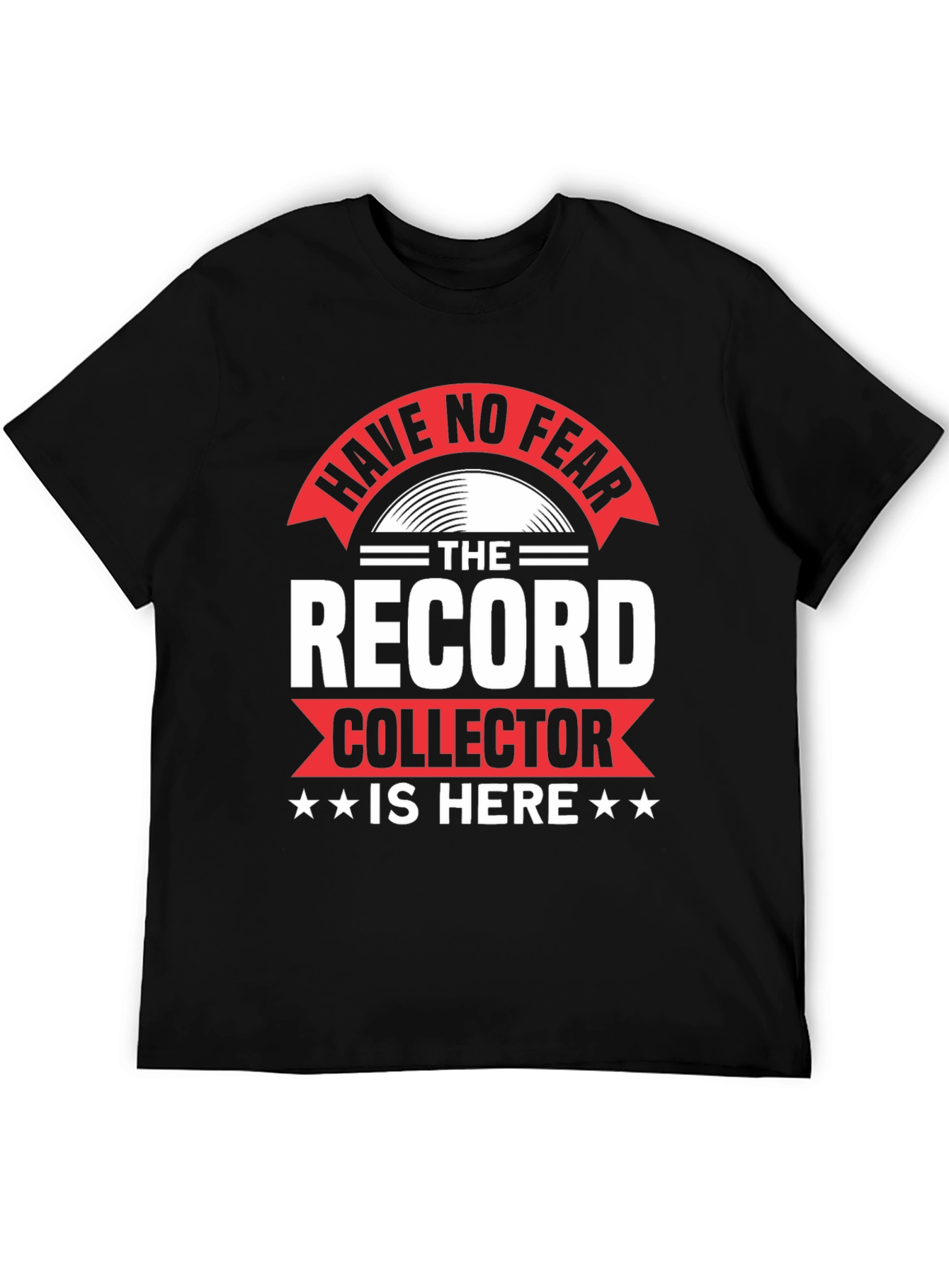 Black Have No Fear Record Collector Graphic T-Shirt view 5