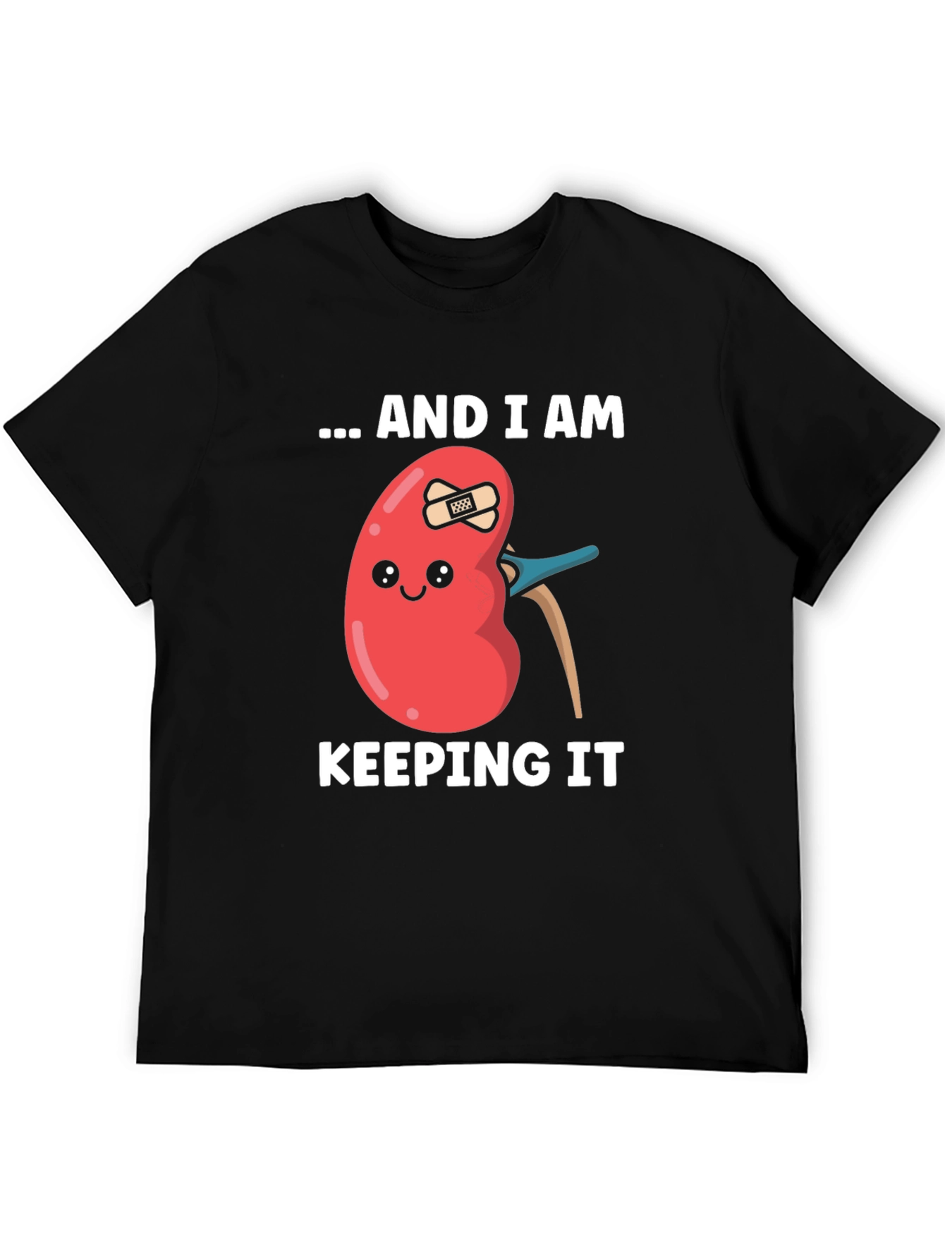 Black Funny Kidney Tee - Keeping It T-Shirt view 5