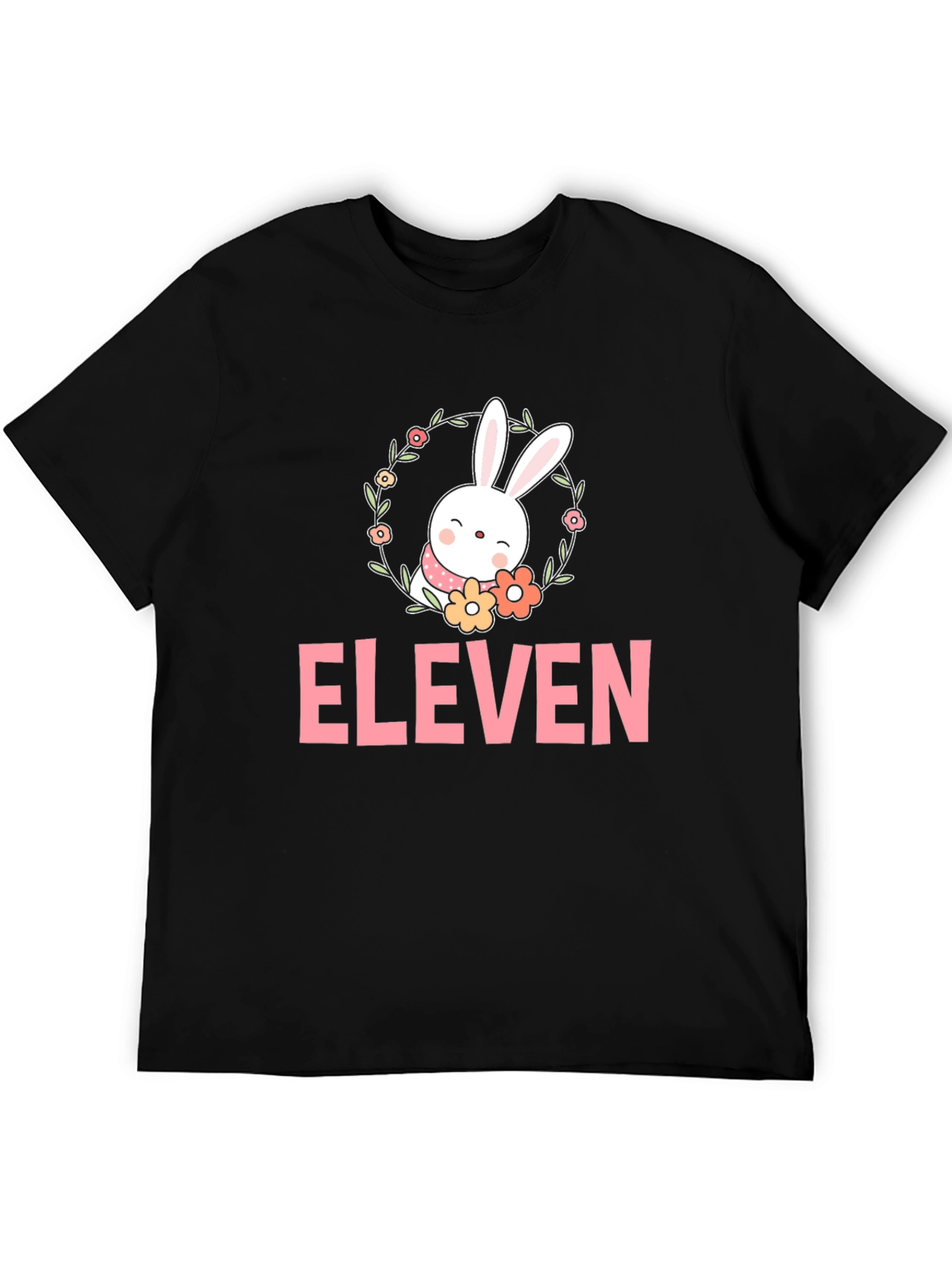 Black Eleven Bunny Flower T-Shirt view 5