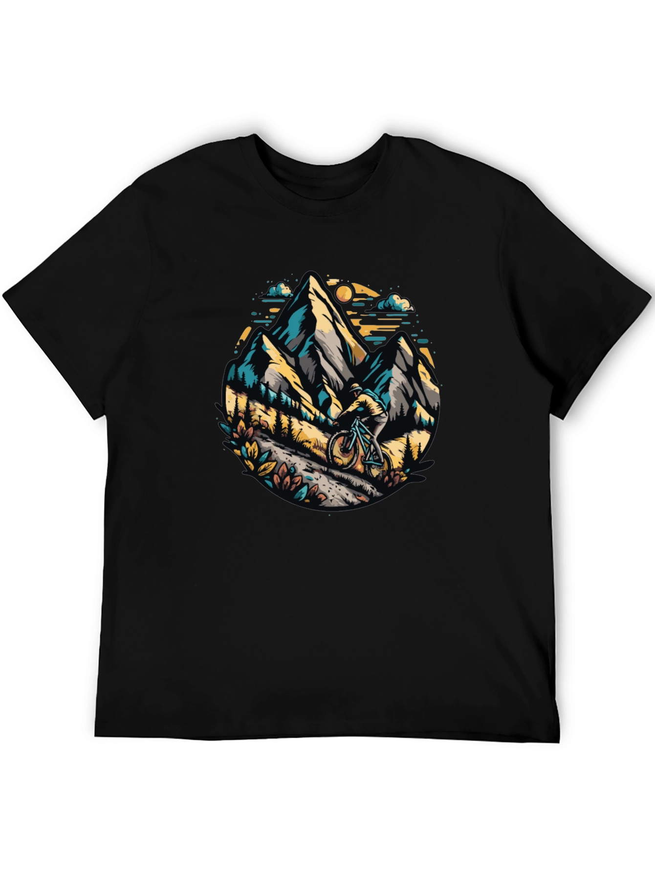Black Mountain Biker Graphic Tee - Adventure Awaits! view 5