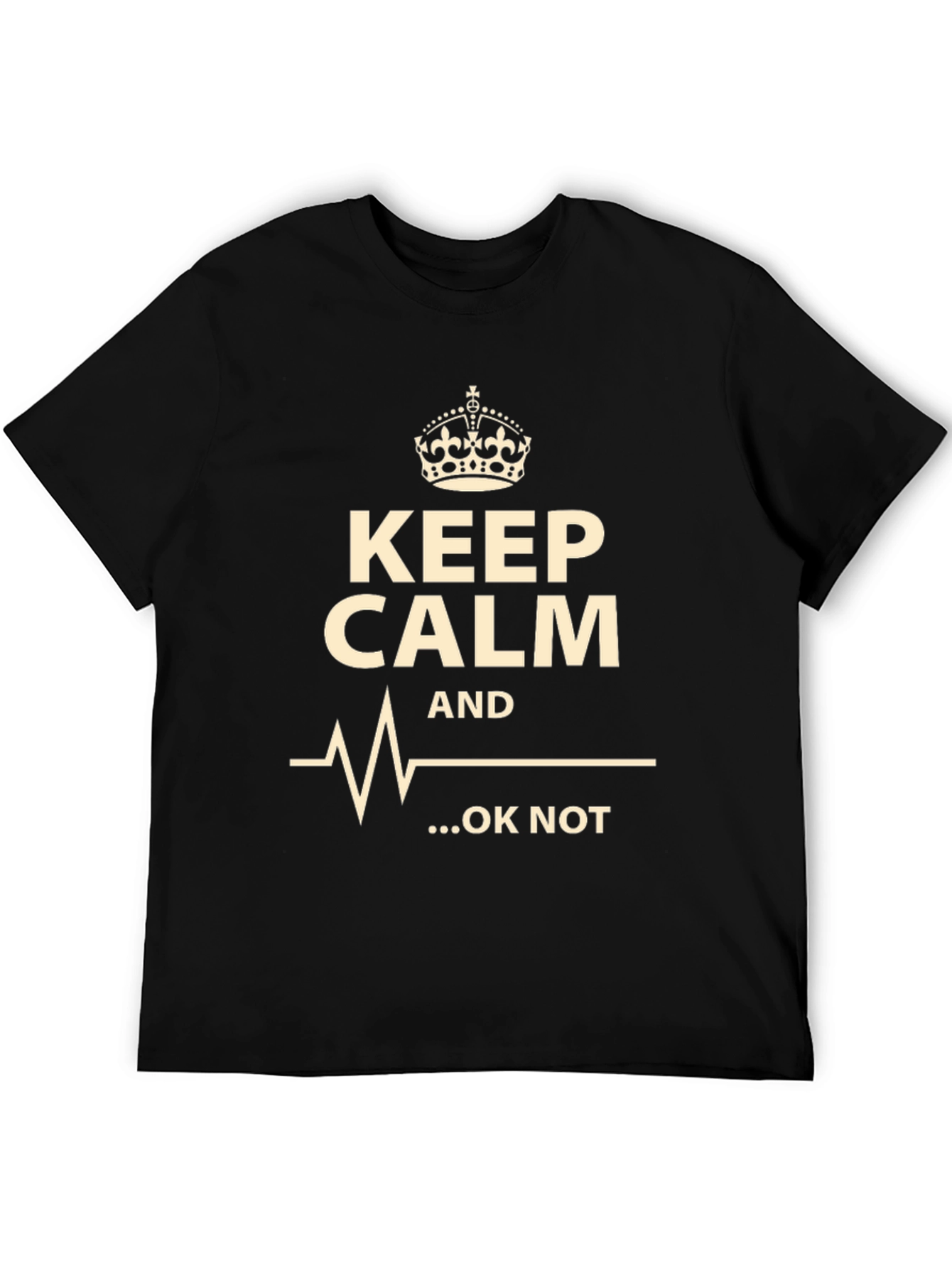 Black Keep Calm ...OK Not T-Shirt view 5