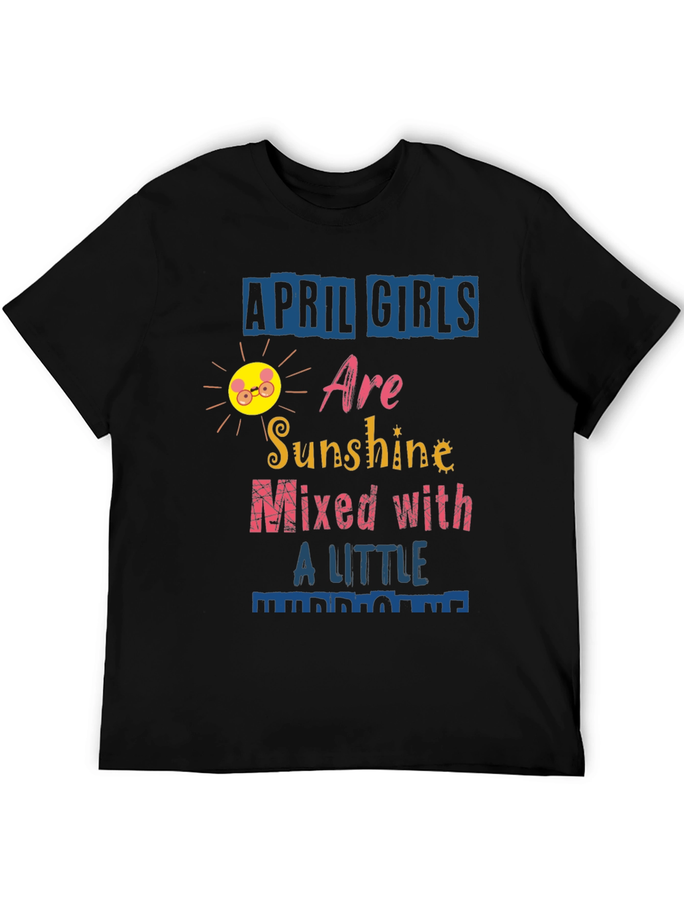 Black April Girls Sunshine Graphic T-Shirt view 5