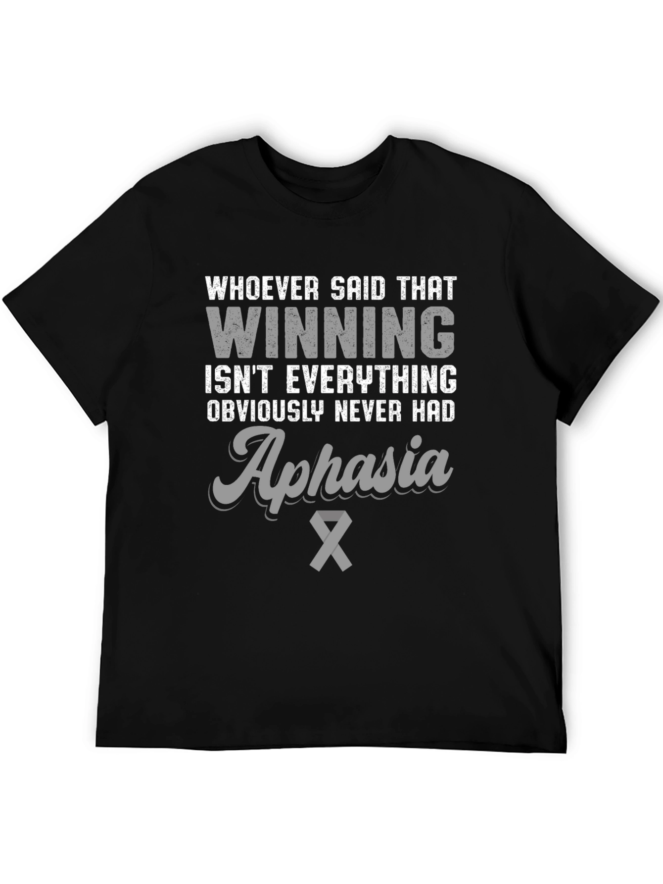 Black Aphasia Awareness Graphic T-Shirt view 5