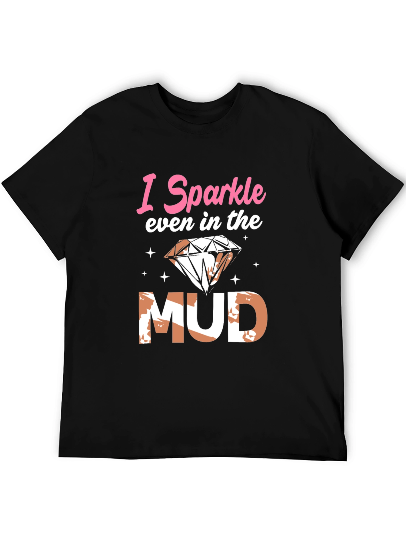 Black I Sparkle Even in the Mud Graphic Tee view 5