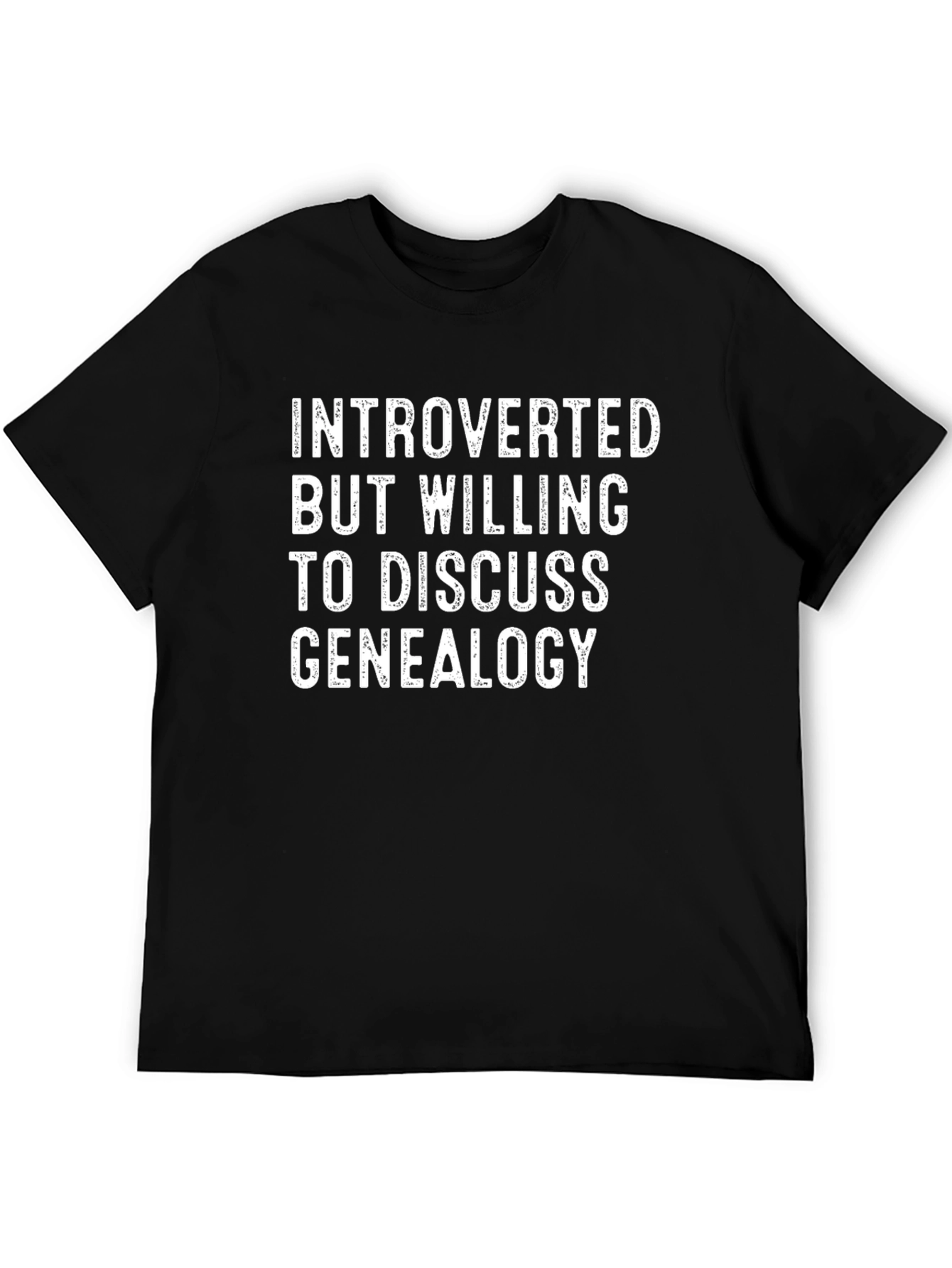 Black Introverted Genealogy T-Shirt view 5