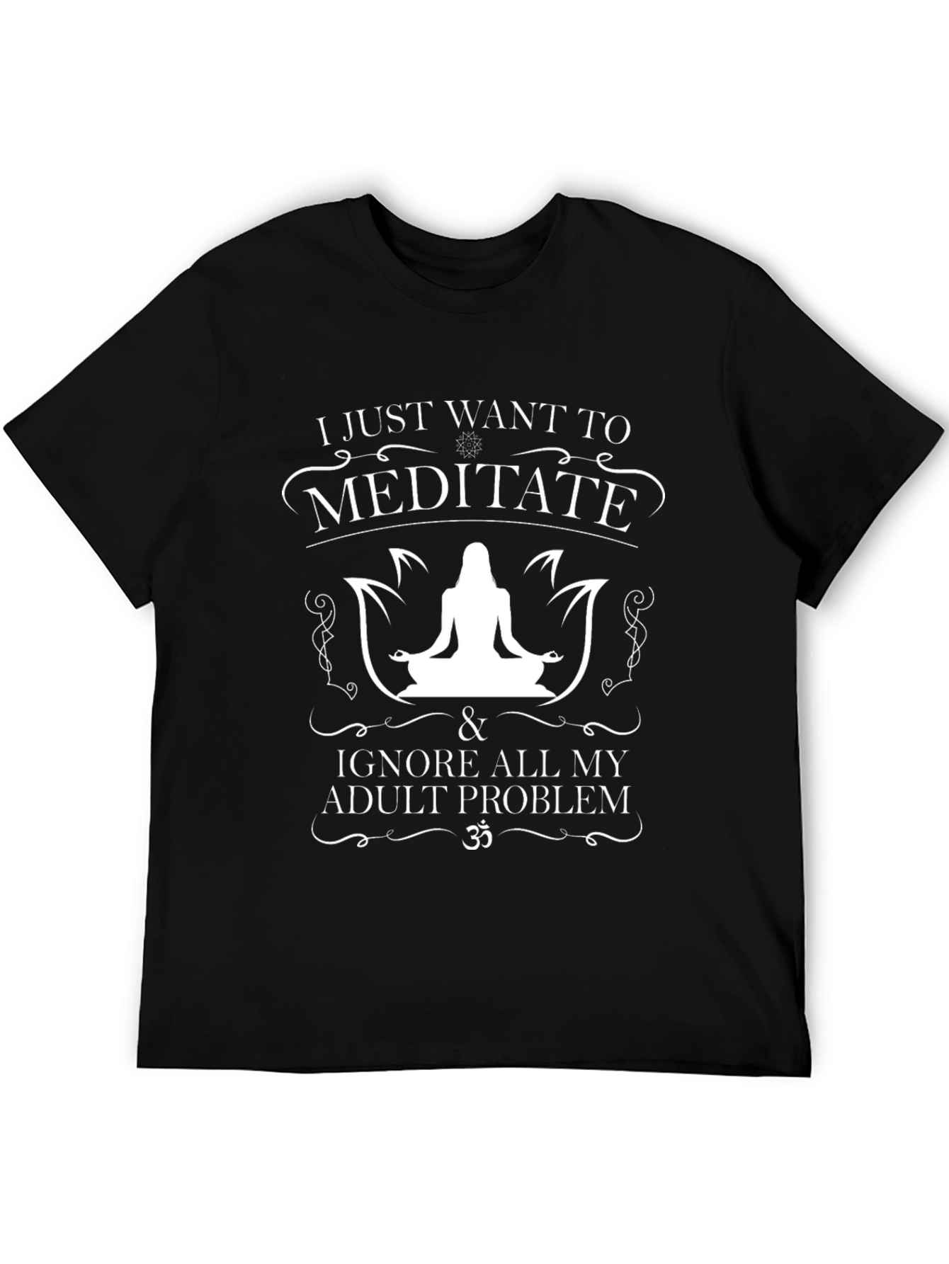 Meditate & Ignore Adult Problems T-Shirt - 5