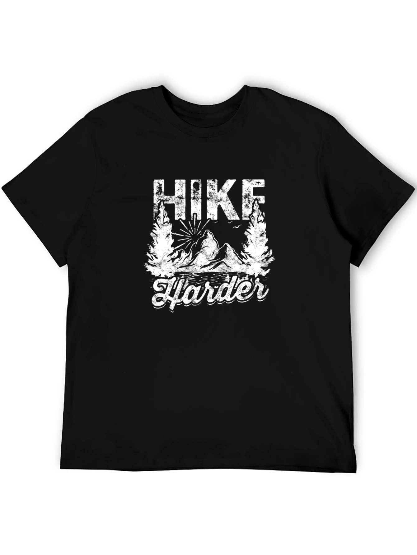 Black Hike Harder Graphic Tee - Adventure Ready Shirt view 5