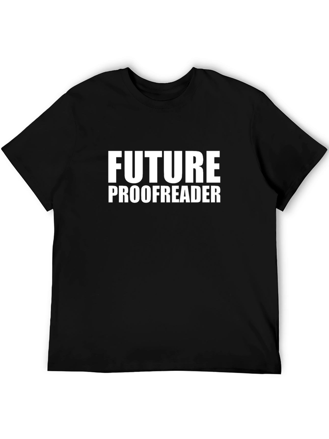 Black Future Proofreader Black T-Shirt view 5