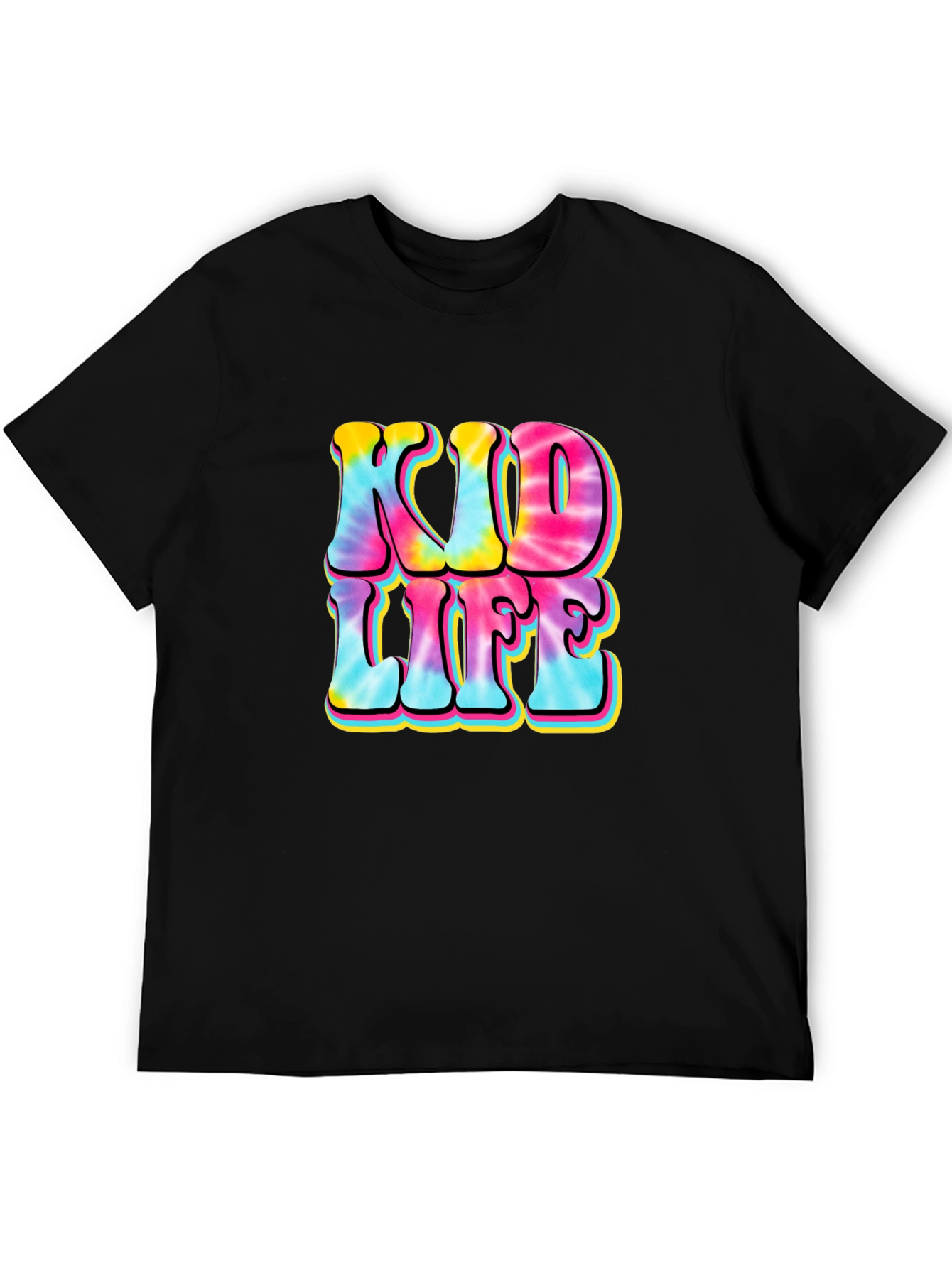 Black Kid Life Tie Dye Graphic Tee view 5