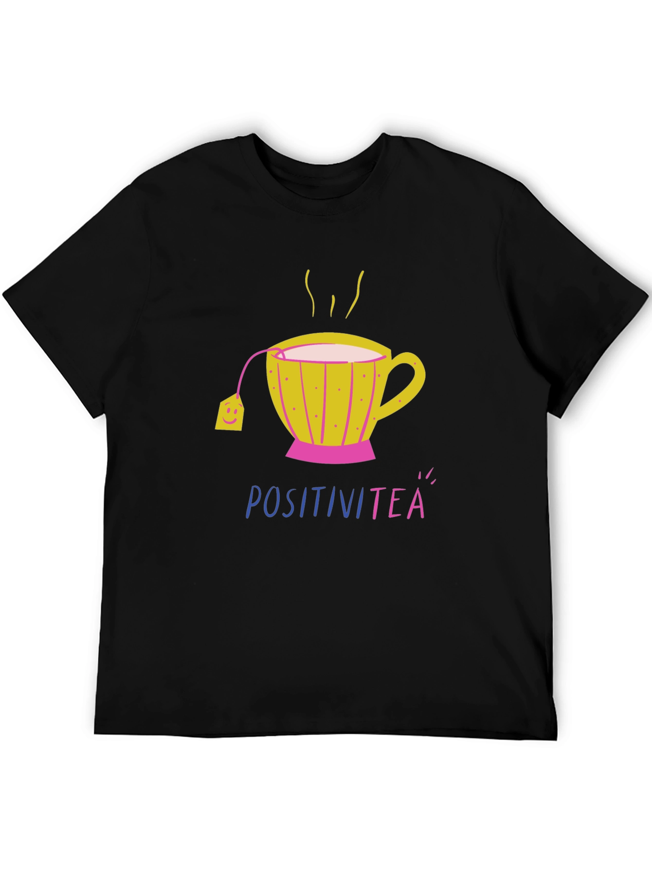 Black PositiviTEA Graphic T-Shirt - Black, Short Sleeve view 5