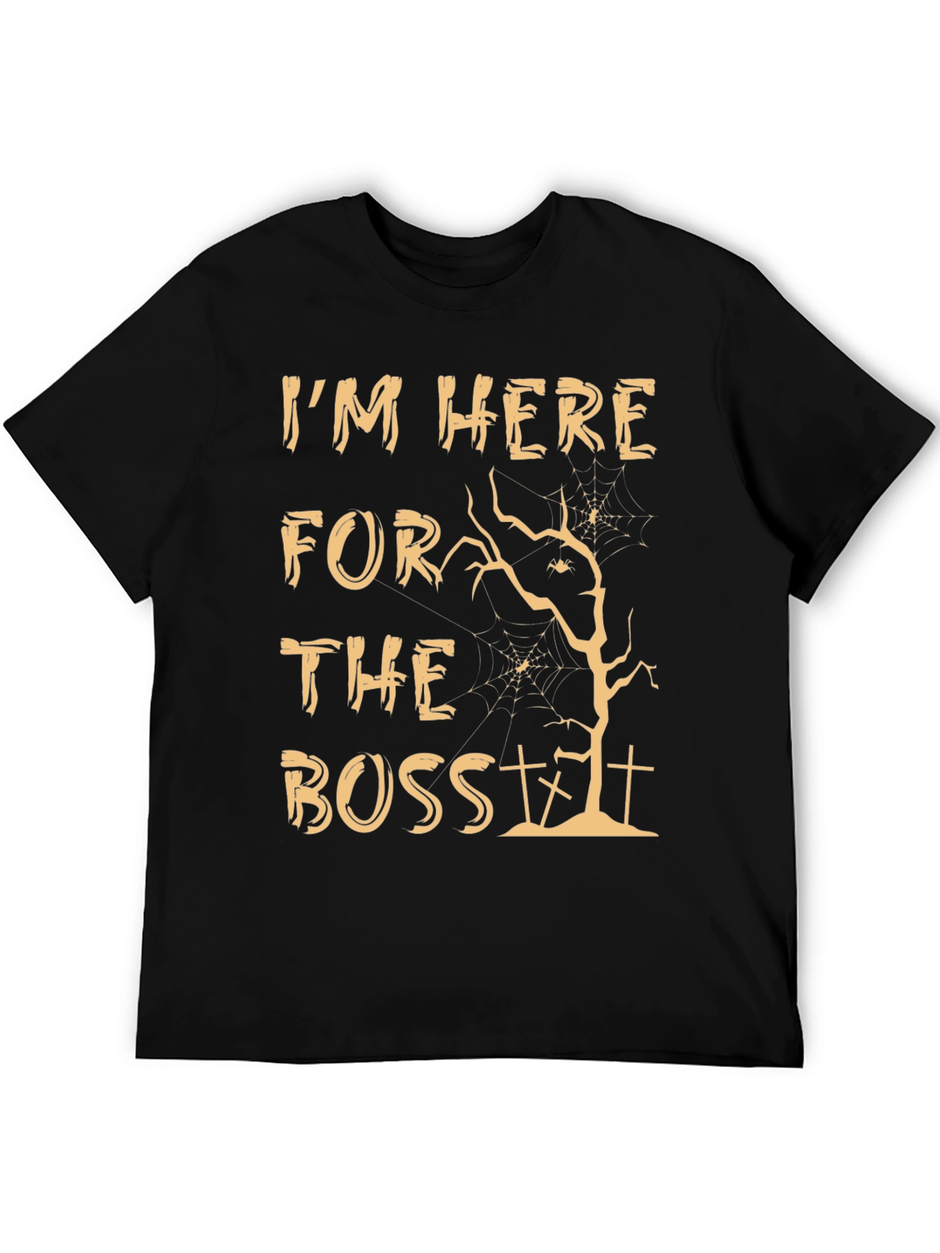 Black I'm Here for the Boos Halloween T-Shirt view 5