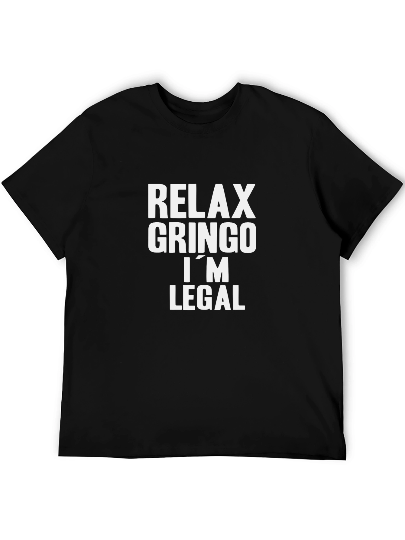 Black Relax Gringo I'm Legal T-Shirt - Black view 5