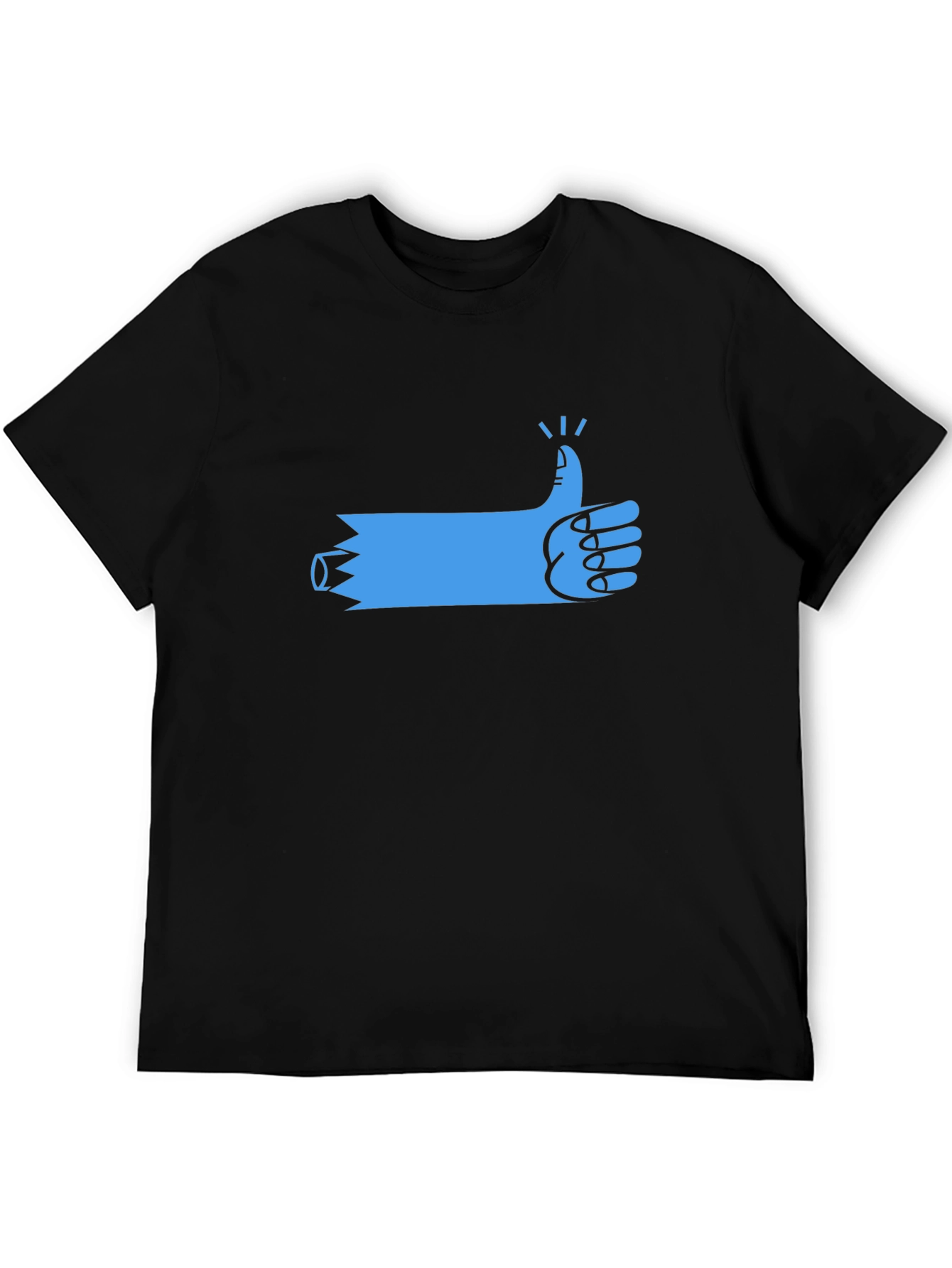Black Thumbs Up Graphic T-Shirt - Black view 5