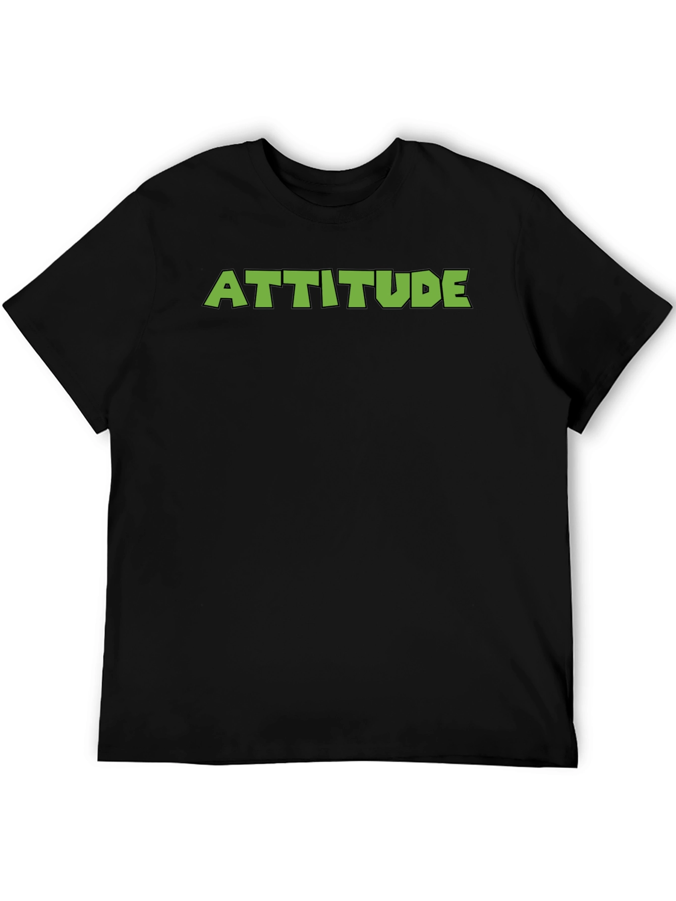 Black Attitude Graphic Tee - Black view 5