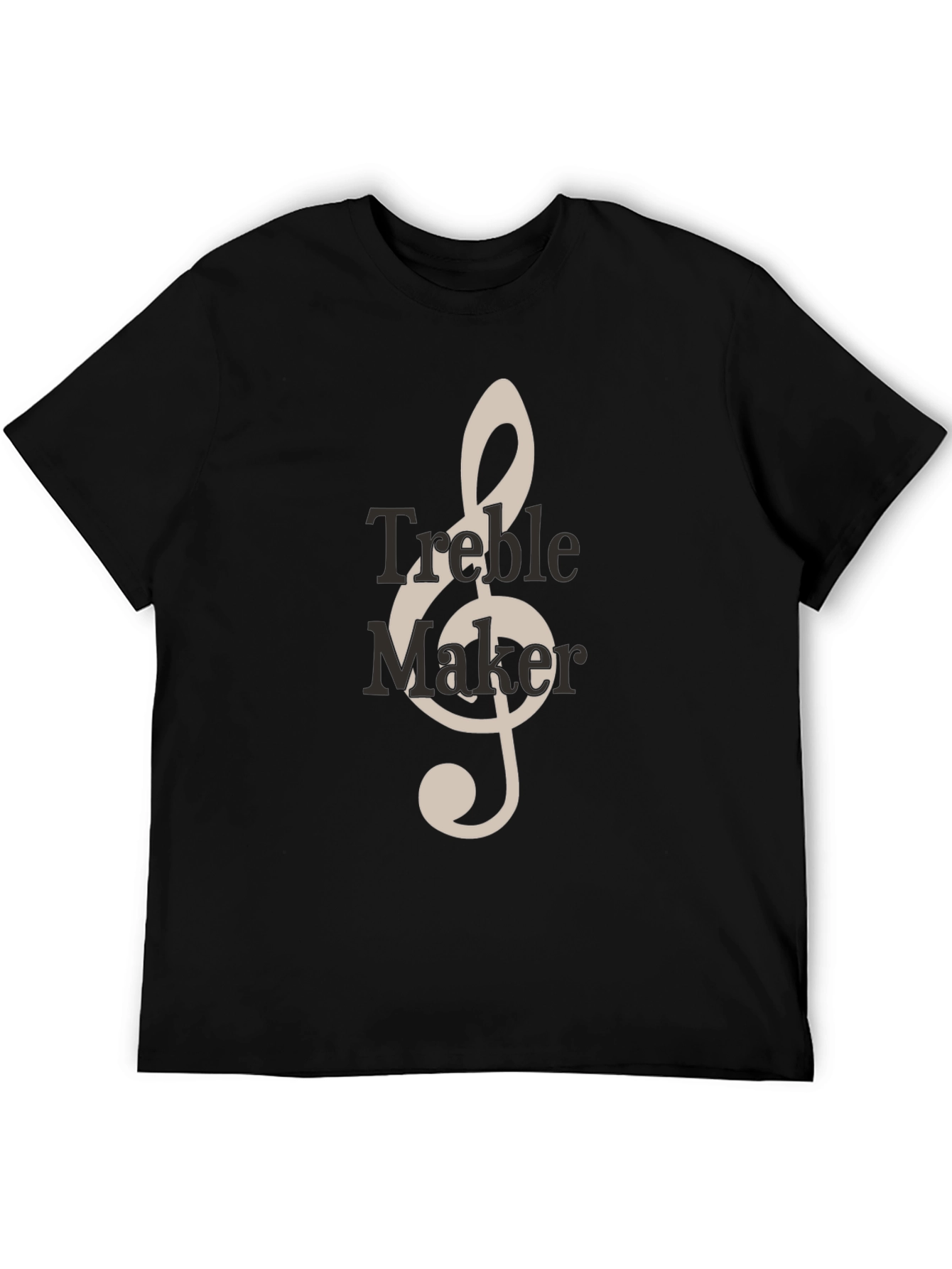 Black Treble Maker Graphic Tee - Music Lover's T-Shirt view 5