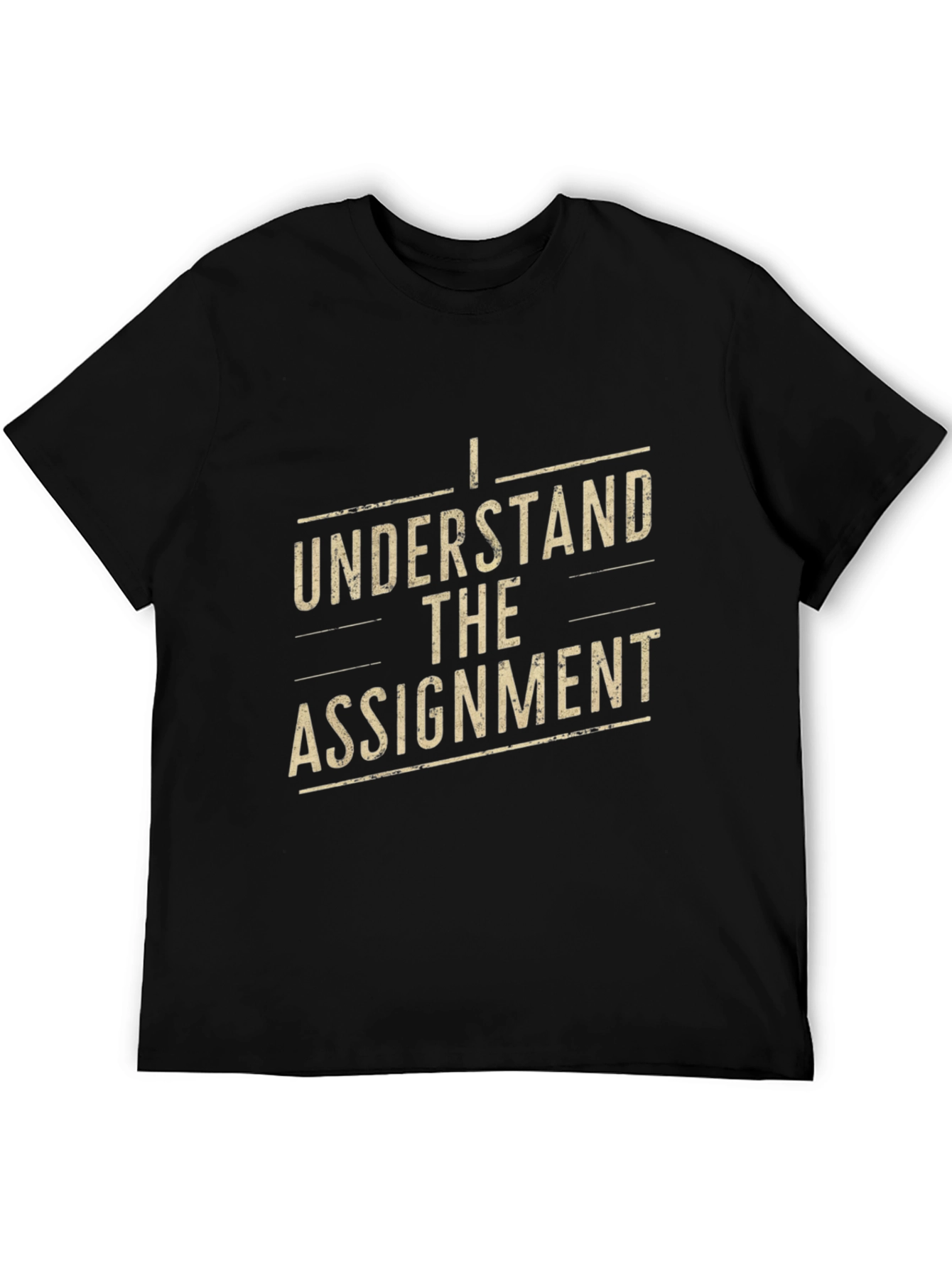 Black I Understand The Assignment Black Graphic Tee view 5