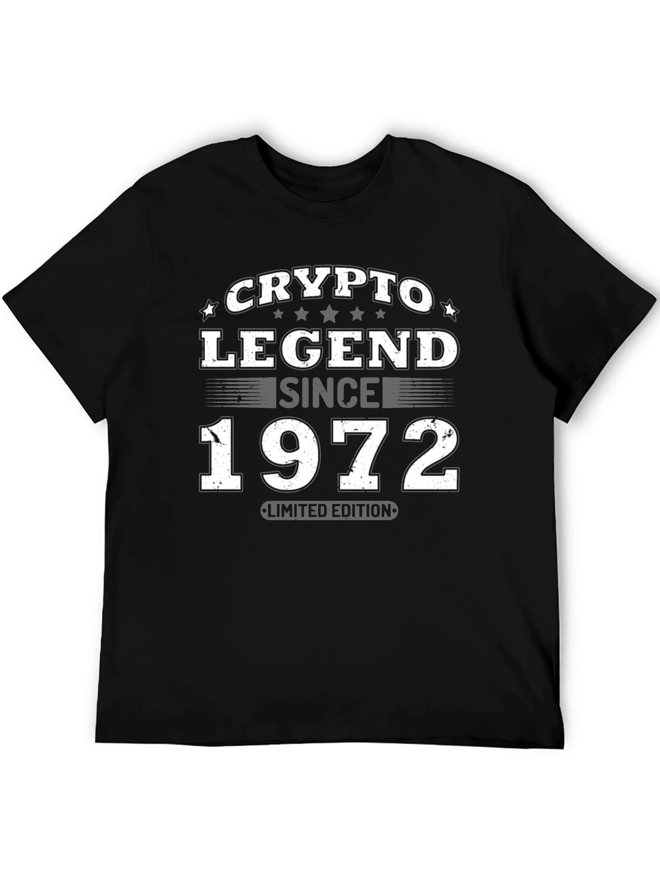 Black Crypto Legend Since 1972 Limited Edition Black T-Shirt view 5