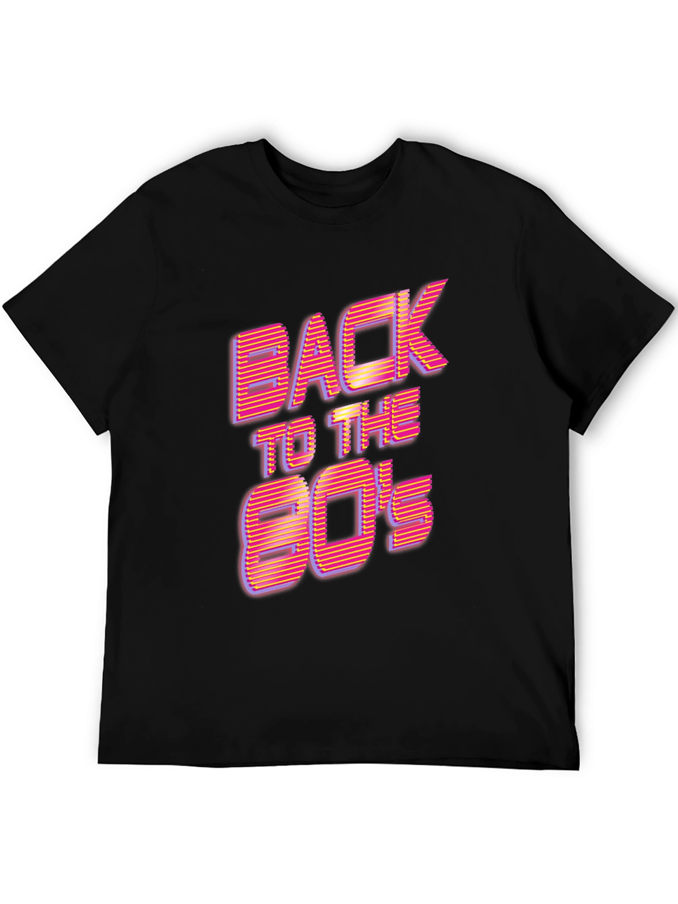 Black Back to the 80's Retro T-Shirt view 5
